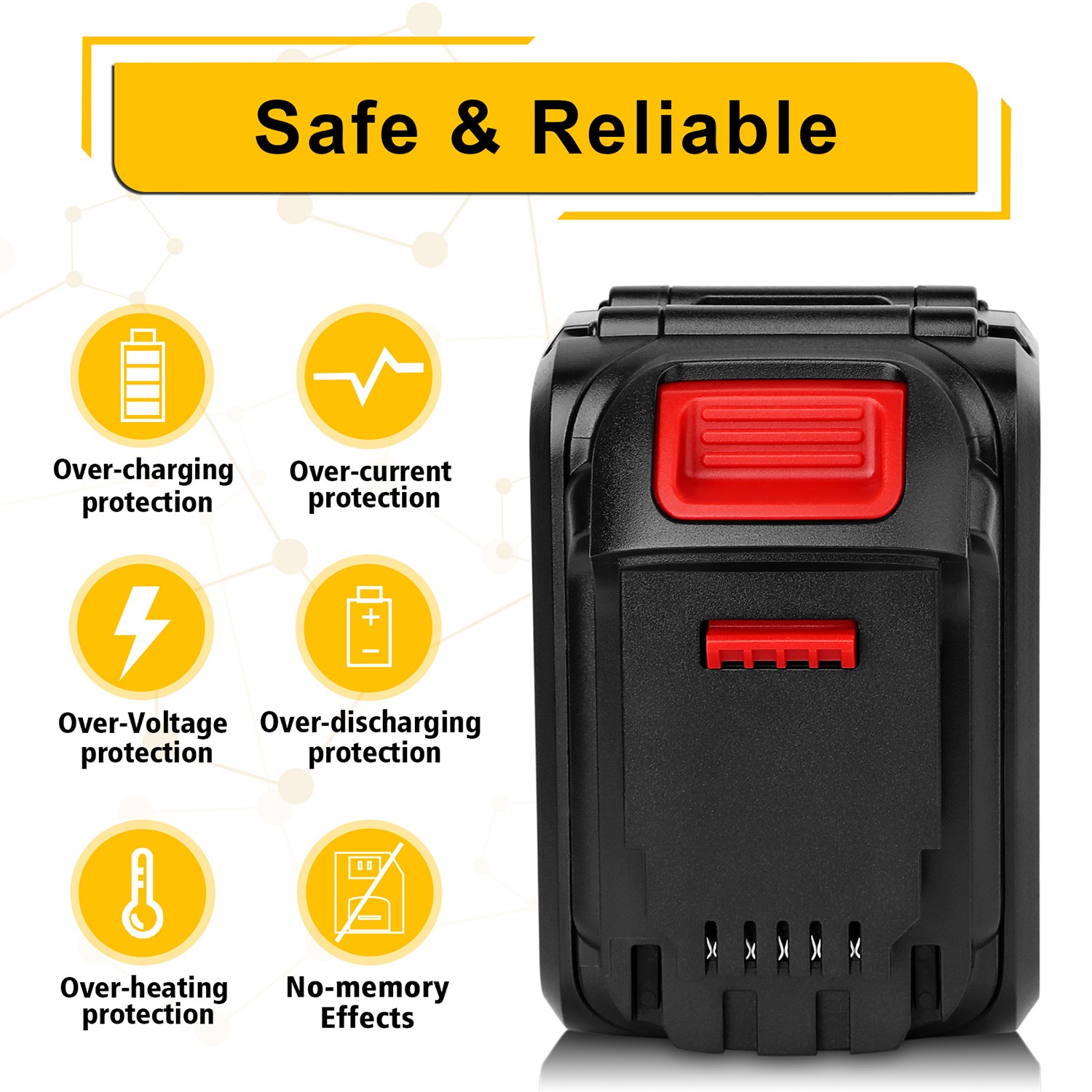 For DEWALT FLEXVOLT 20V/60V MAX 9Ah / 9.6Ah Li-Ion Battery DCB609 DCB606 DCB612