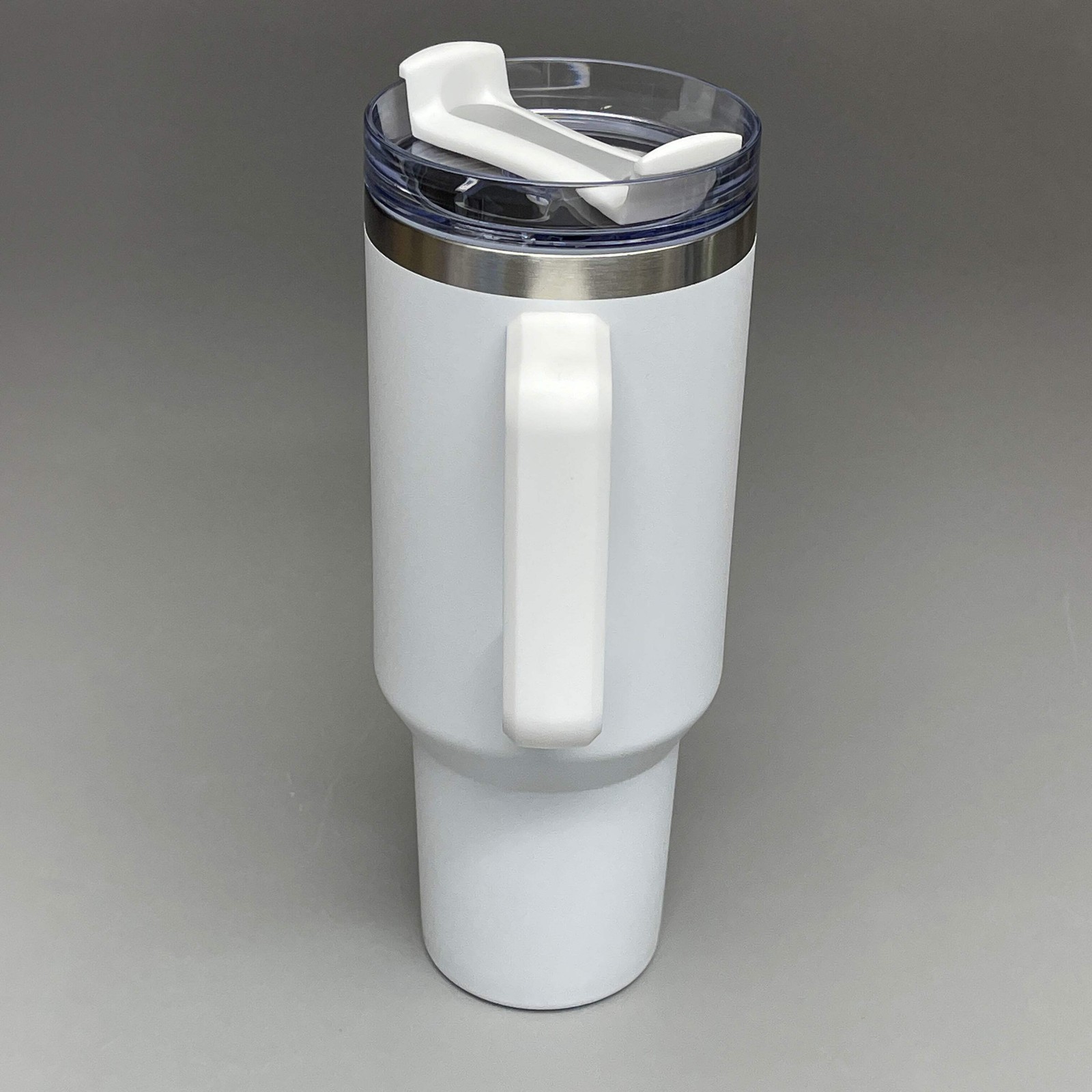 TUMBLER (2 PACK) Insulated Stainless Steel Travel Mug w/ Lid Handle Straw 40 oz