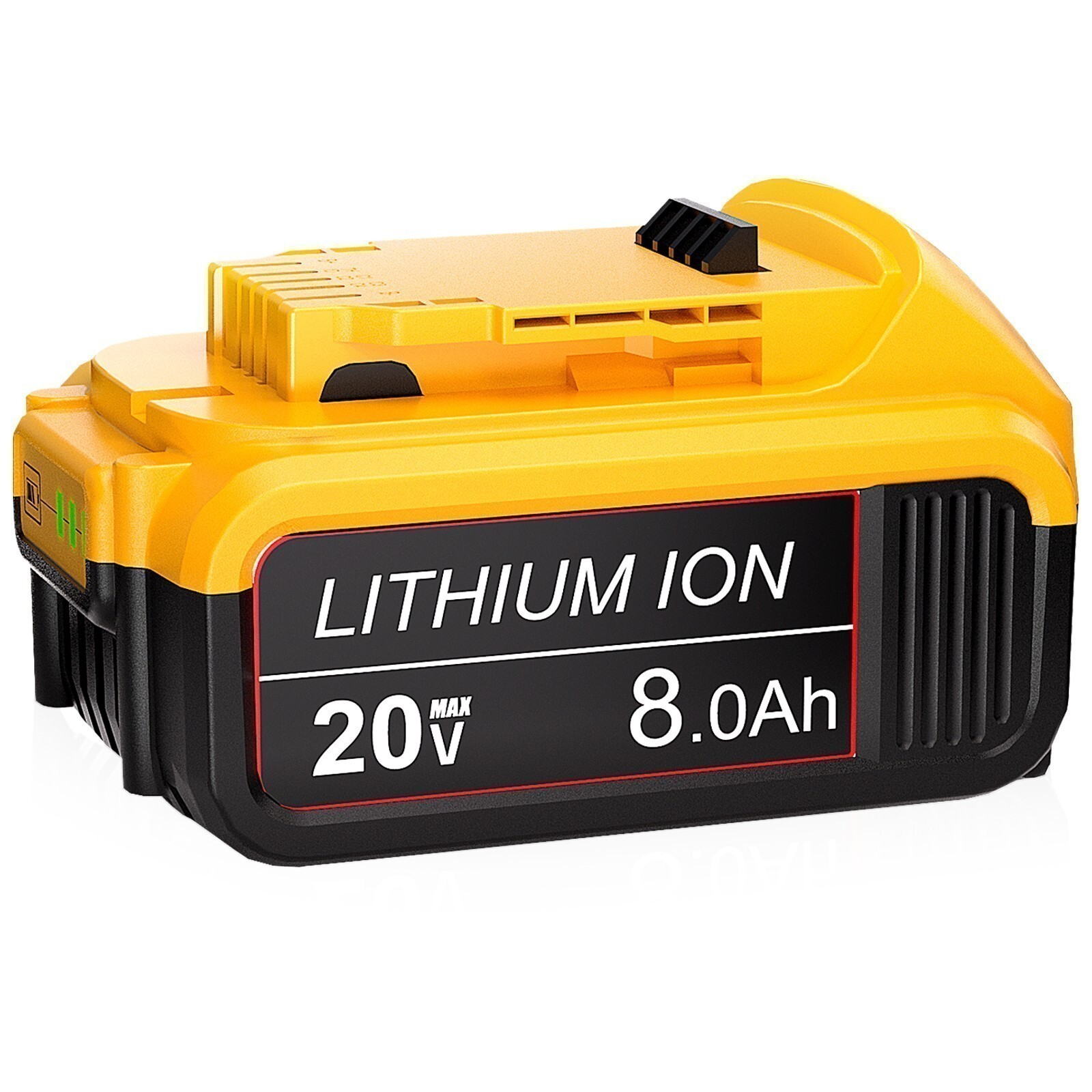 10X/1X 8.0AH Lithium Ion Battery For DeWalt 20 Volt Max DCB206-2 DCB205-2 DCB200