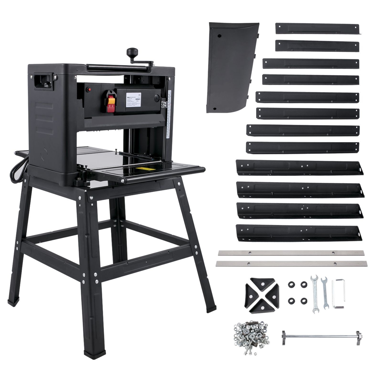13 – Inch Benchtop Thickness Planer, 2000W, 8000 rpm, 15 AMP, with Foldable Iron