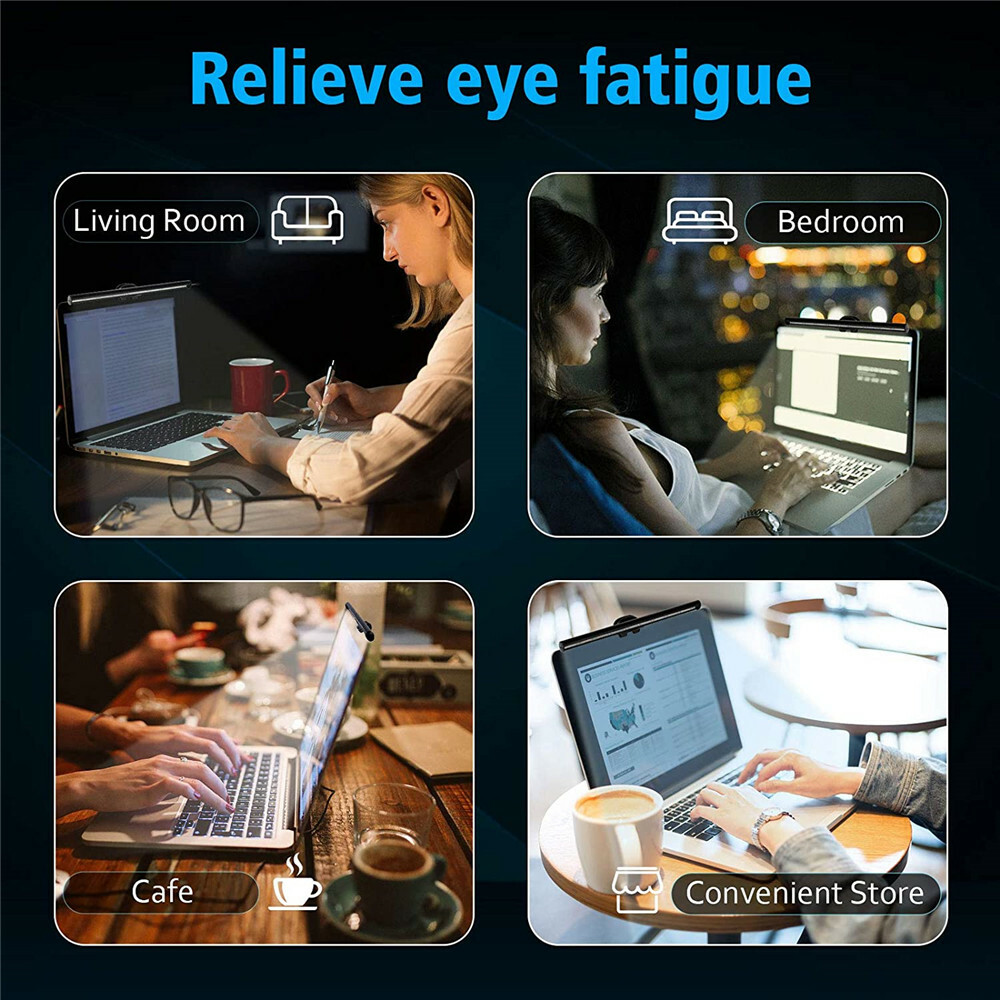 Dimmable LED Screen Bar Light USB Computer Monitor Eye-Caring Reading Desk Lamp