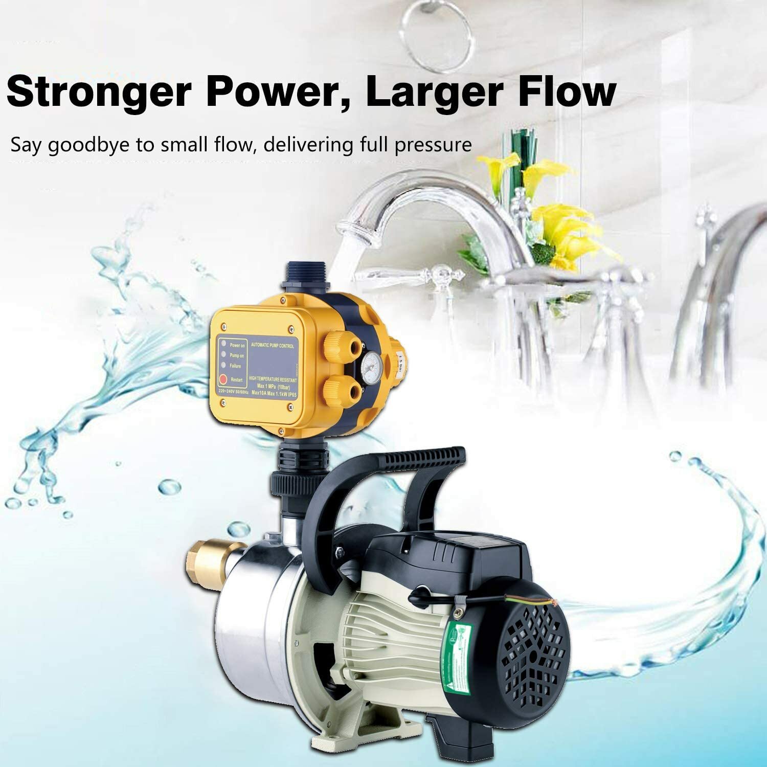 TDRFORCE 110VPressure Booster Pump System 1/2 3/4 HP For Irrigation, Manufacture
