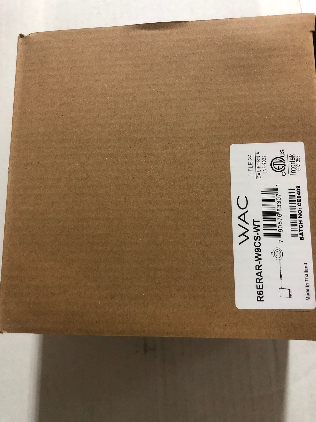 WAC Lotos 6in LED Recessed Light, Adjustable, 5-CCT, 1350lm, IC-Rated, White
