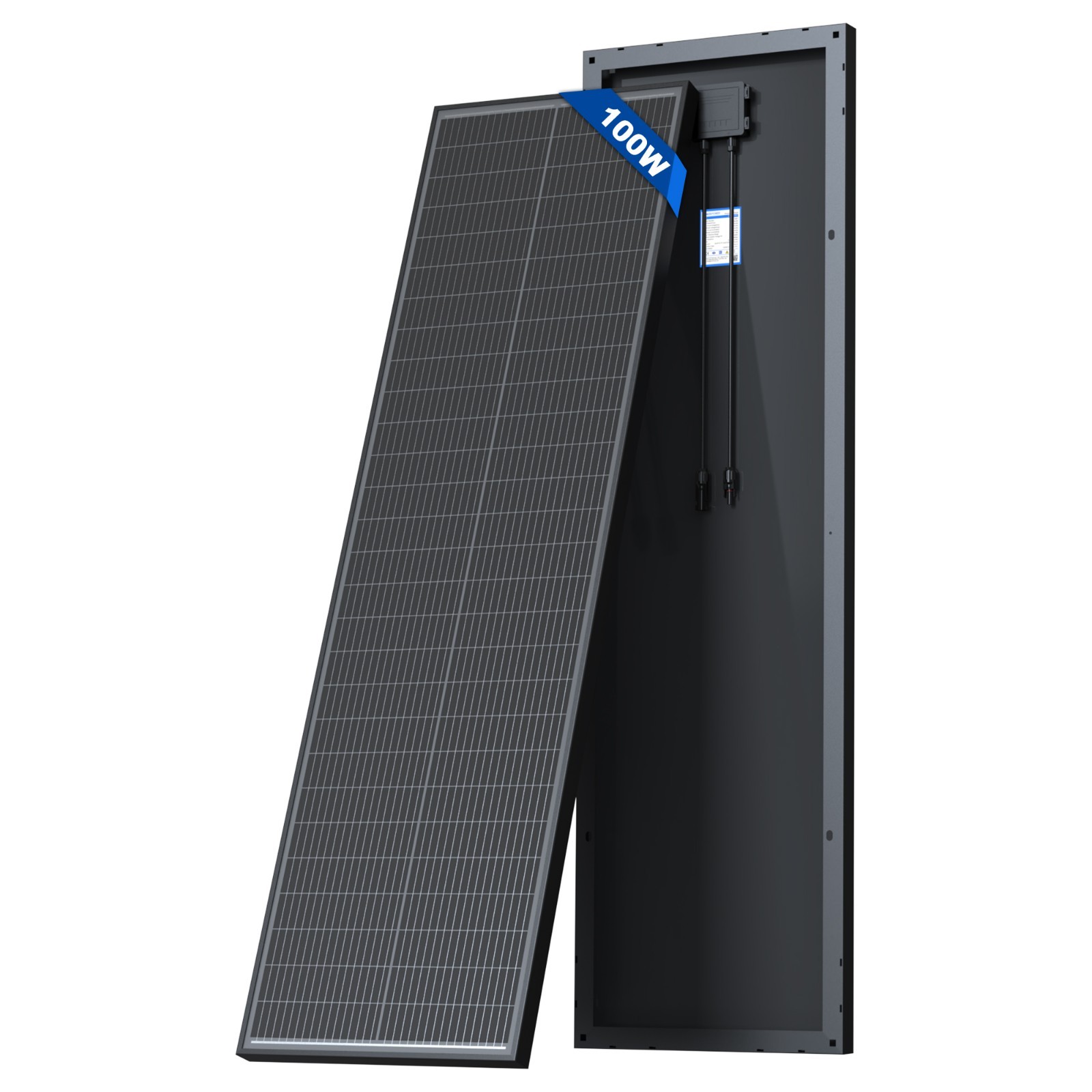 ACOPOWER 100W 12V Ultra Slim Solar Panel, 25.4% N-Type Monocrystalline Panel