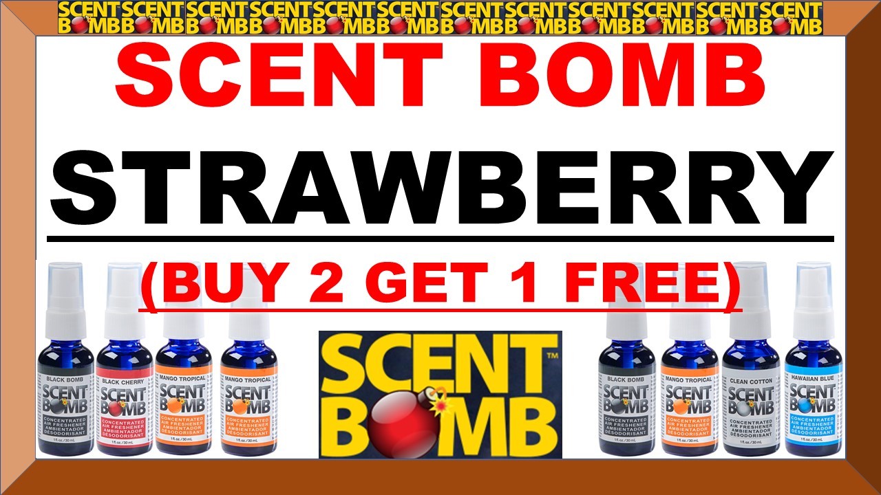 (BUY 2 GET 1 FREE) Scent Bomb 100% CONCENTRATED OIL Air Freshener (STRAWBERRY)