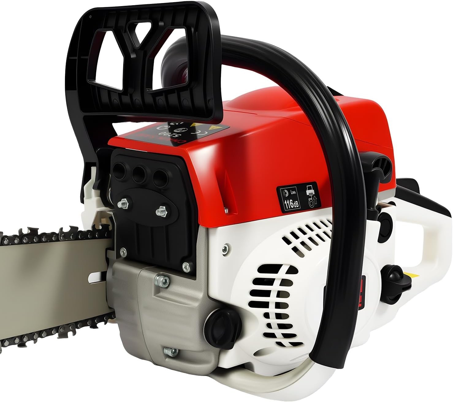 2-Stroke Gasoline Chainsaw 52 CC 20″ Bar Power Engine Wood Cutting Gas Chain Saw