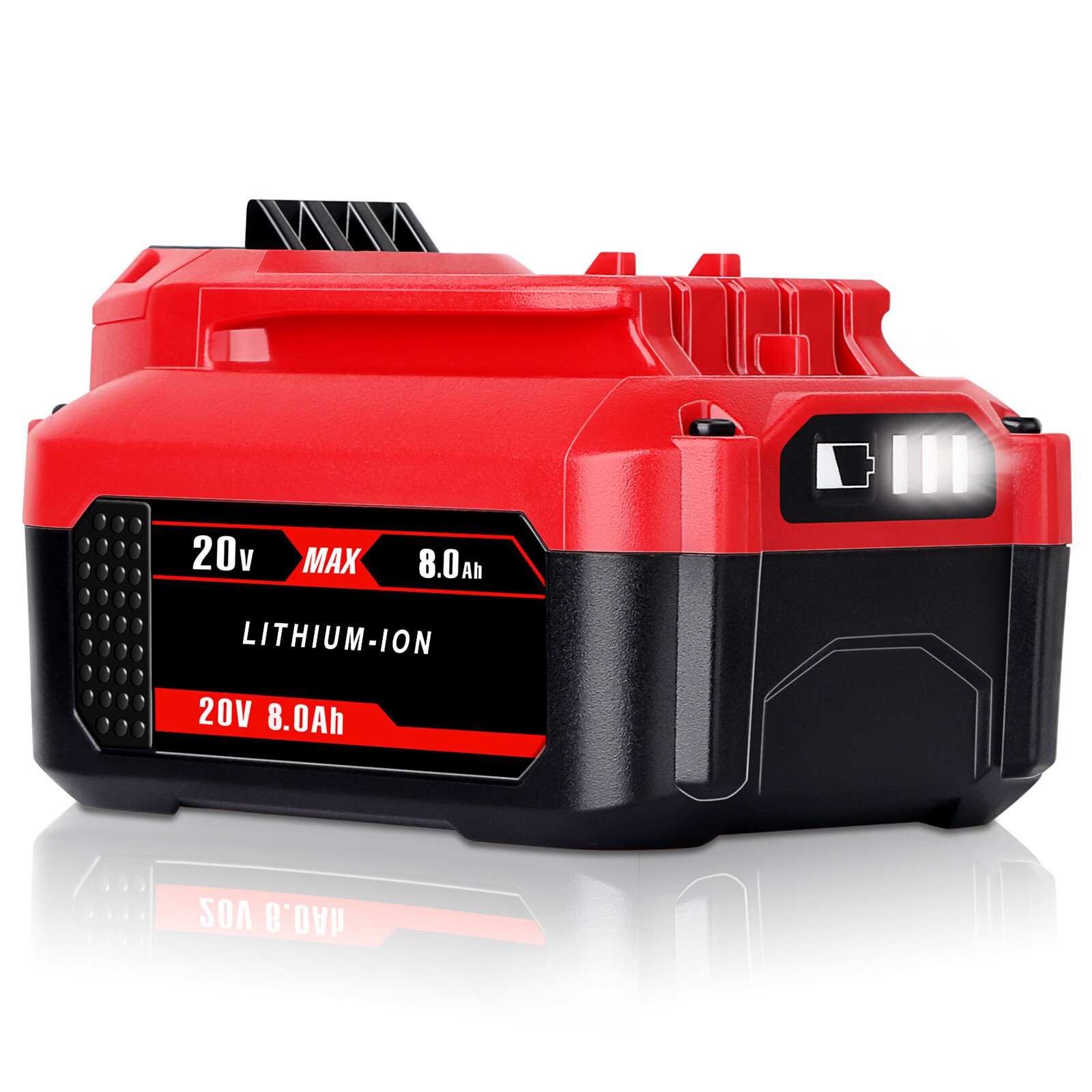 8.0Ah Li-ion Battery / Adapter For Craftsman 20V MAX CMCB204 CMCB202 CMCB201