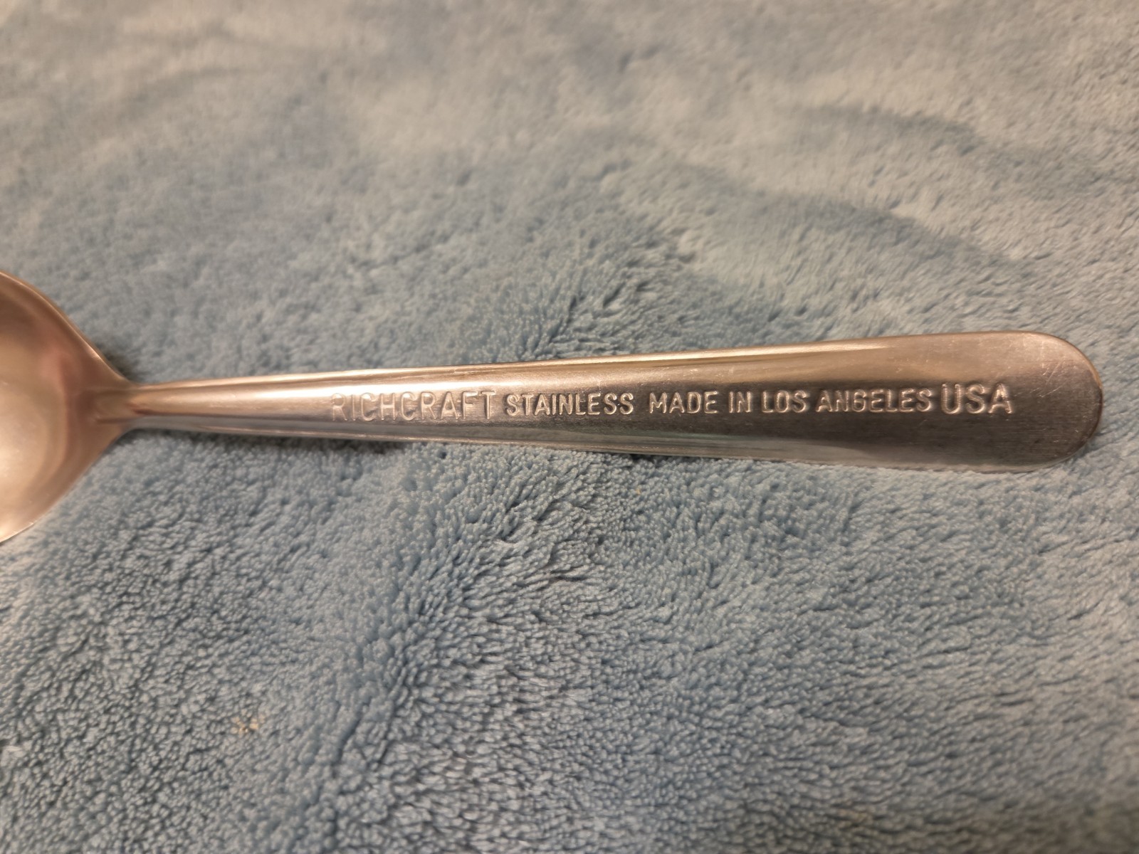 Lot Of 6 Richcraft Stainless Steel Serving Spoons 8.5” Made in USA