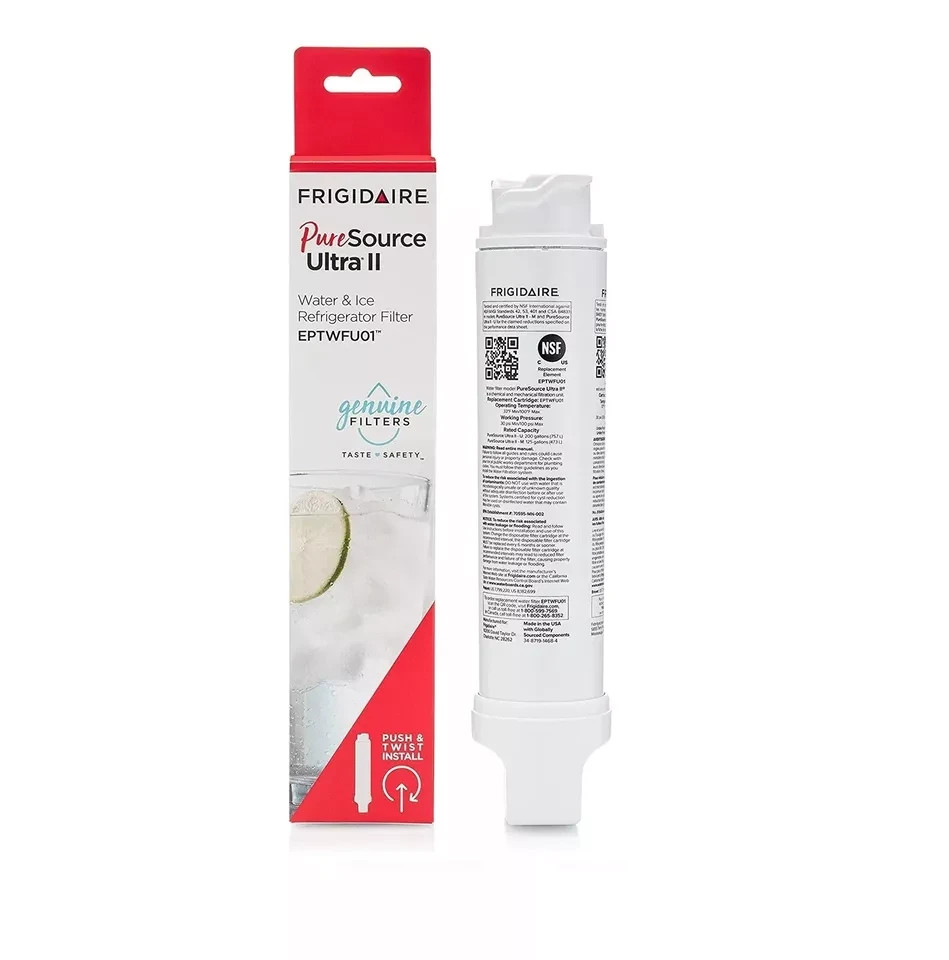 1 PACK NEW Frigidaire EPTWFU01 Pure Source Ultra II Refrigerator Water Filter US