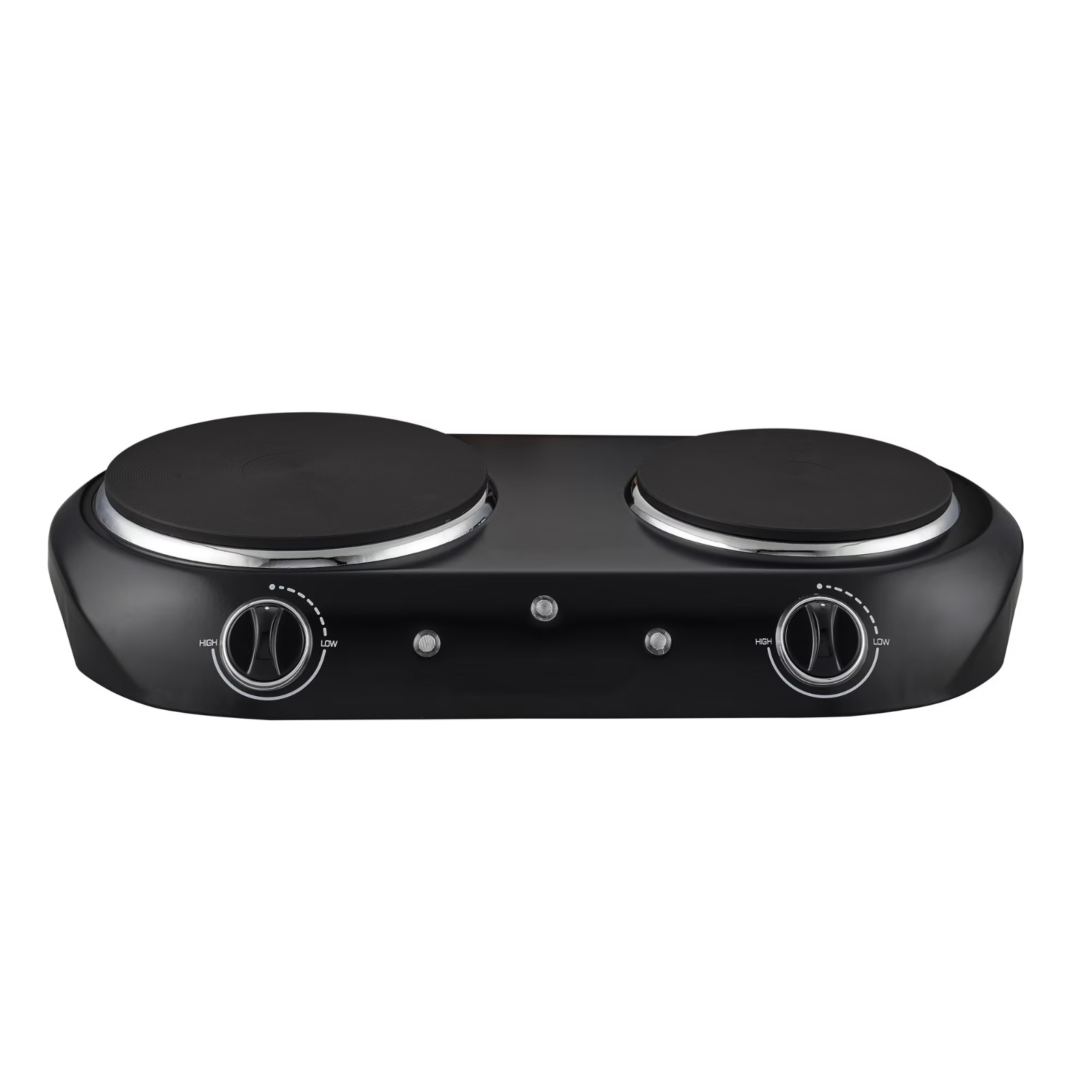 Mainstays Double Burner, 1800 W, Black Electric Cooktop,1 Each,Assembled Product