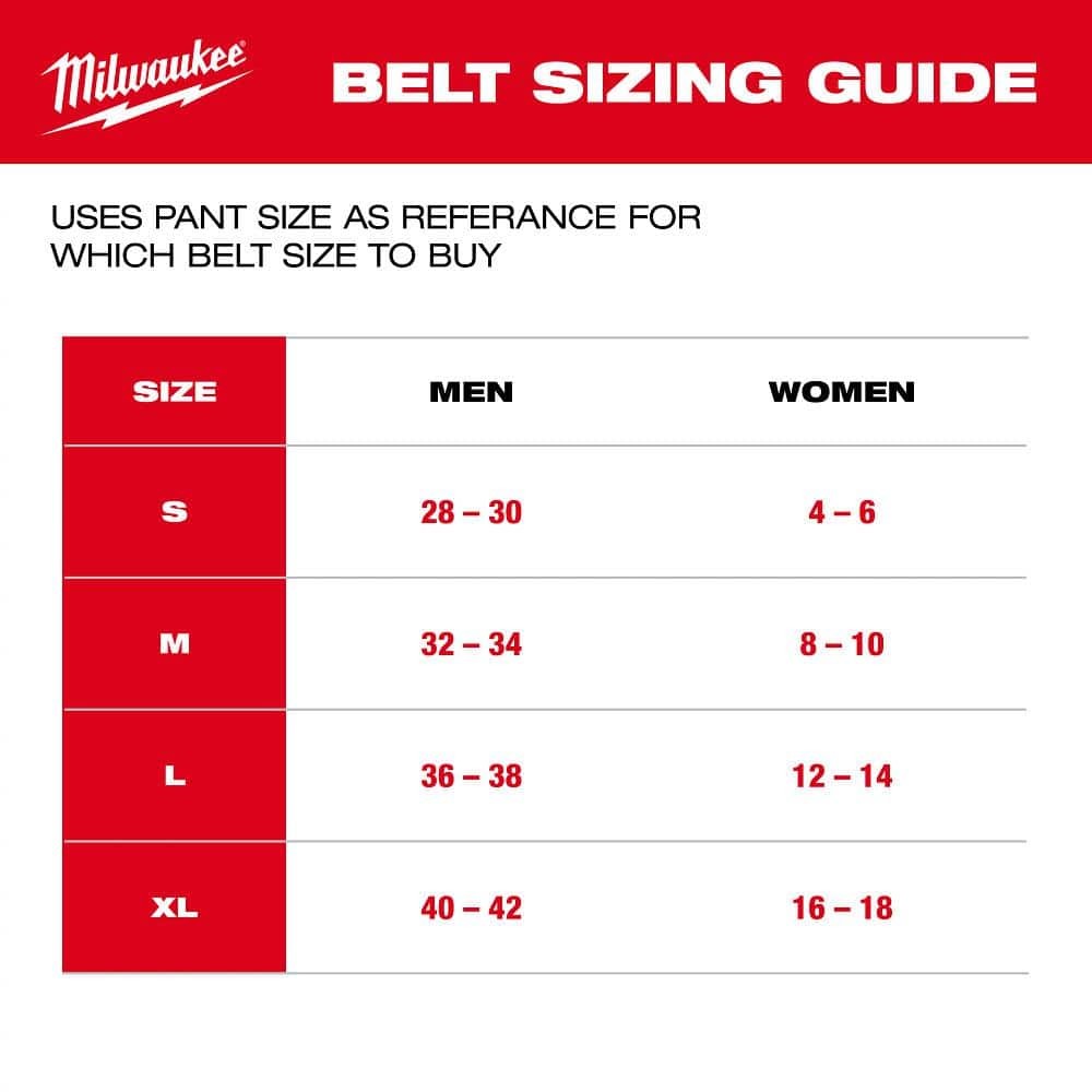 Milwaukee Medium FREEFLEX Nylon Webbing 1.5″ Belt