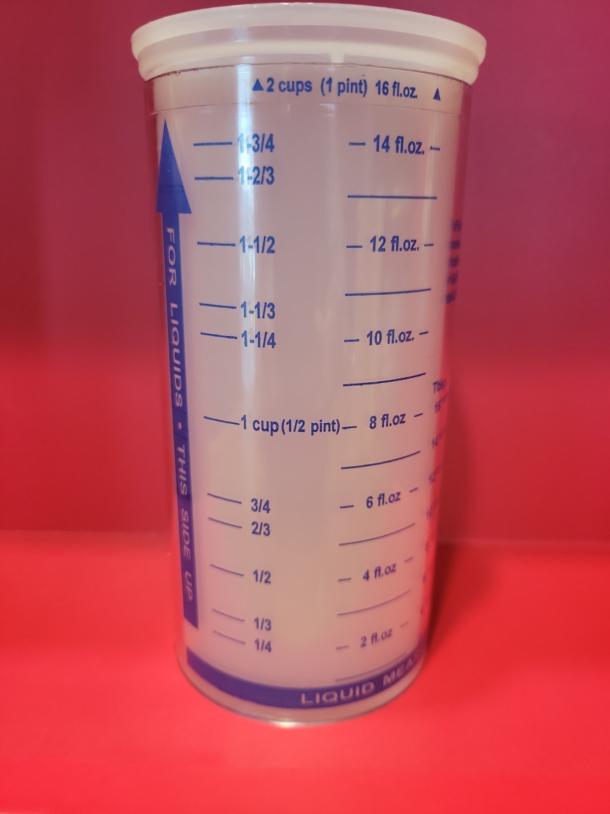 NEW Pampered Chef Measure All Cup Adjustable Plunger Design 2 Cup Capacity 2225