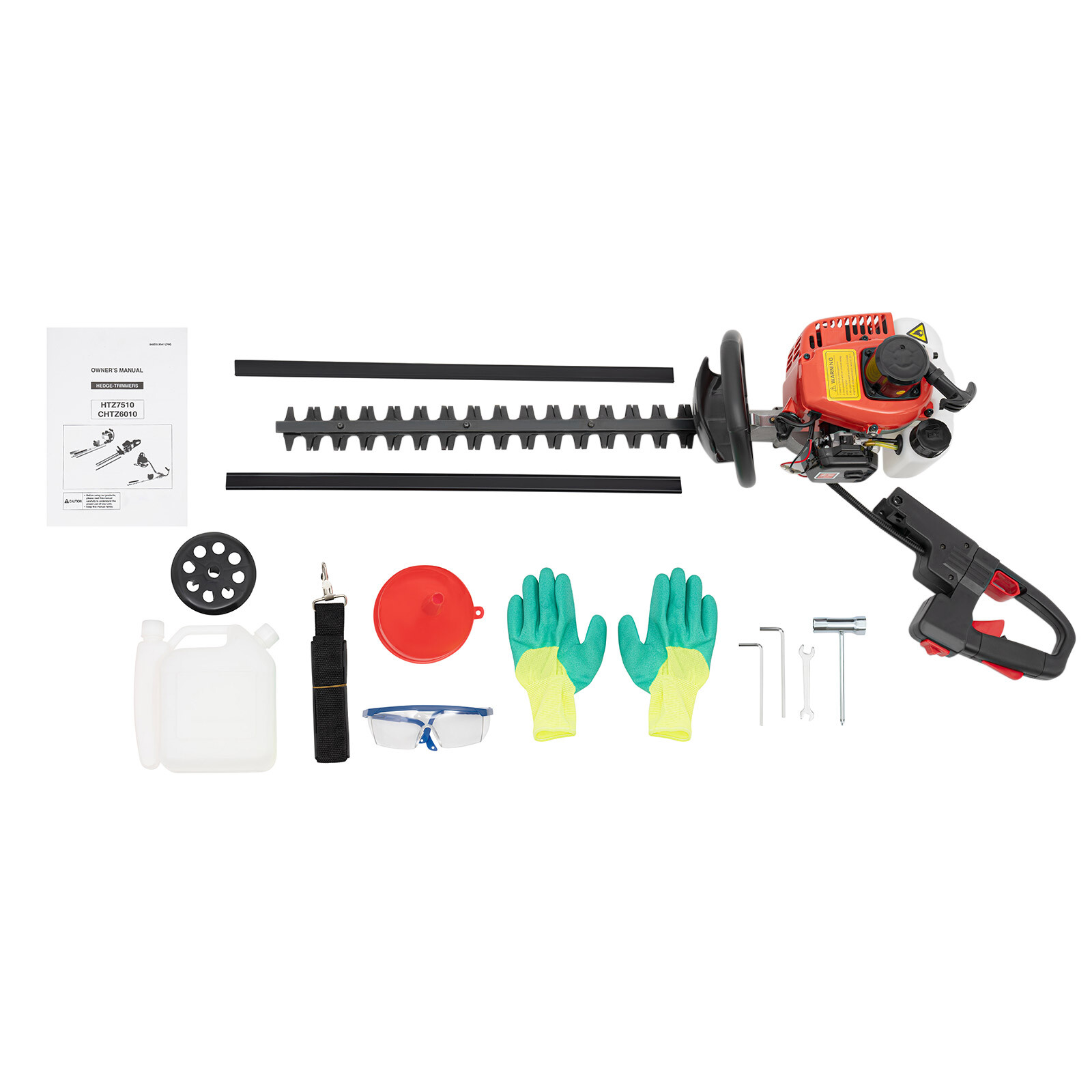 New 2 Stroke Gas Powered Dual Sided Hedge Trimmer Gas Hedge Trimmer 22.5cc 650w