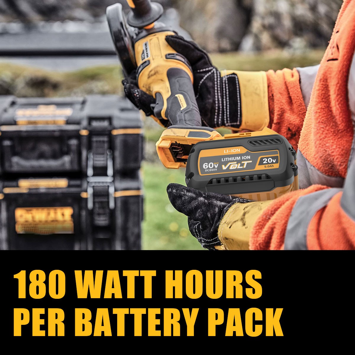 2Pack 12.0AH DCB609-2 For DEWALT DCB612 20V/60V MAX FLEXVOLT Lithium-Ion Battery
