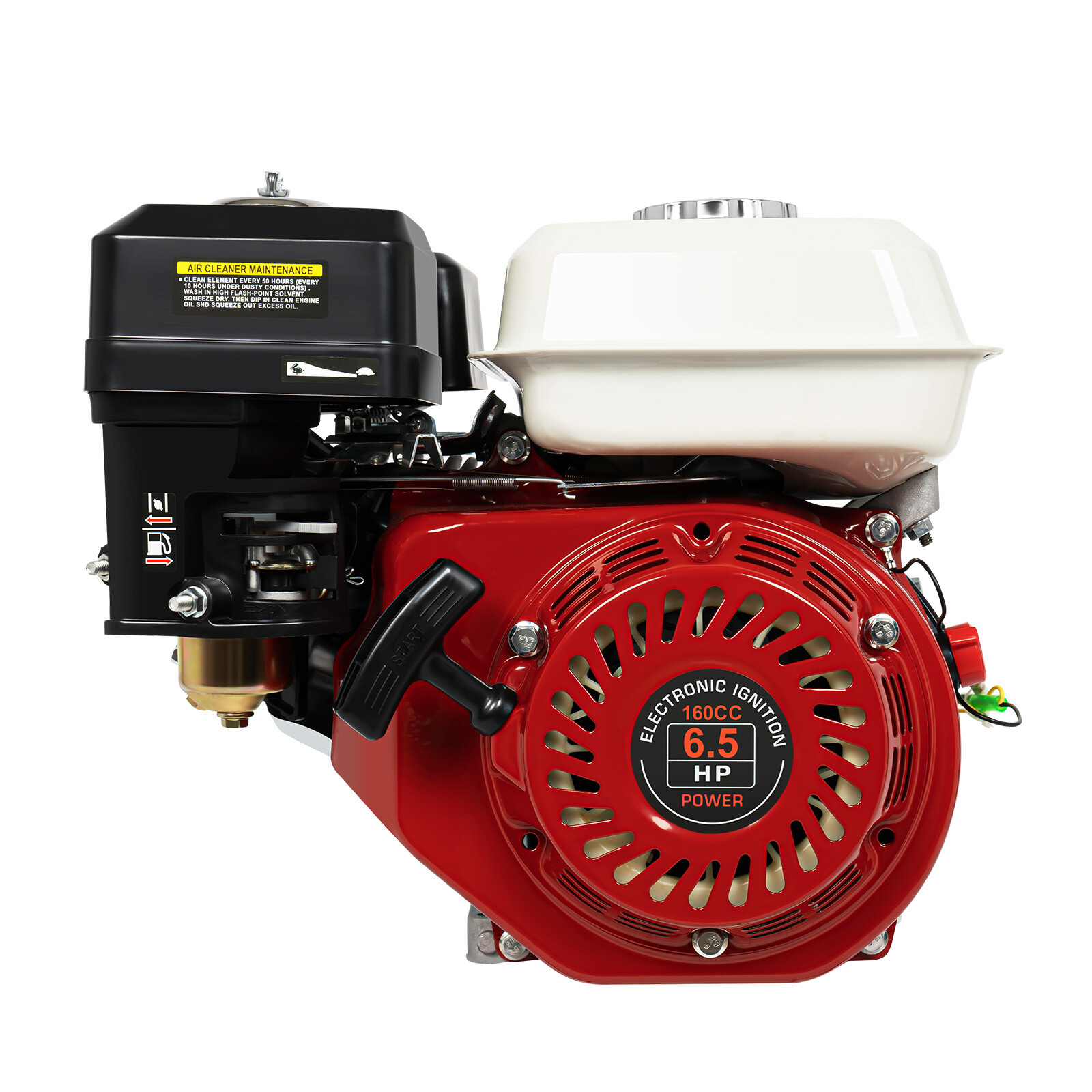 6.5HP Gas Engine For Honda GX160 200cc 4-Stroke OHV Air Cooling Horizontal Shaft