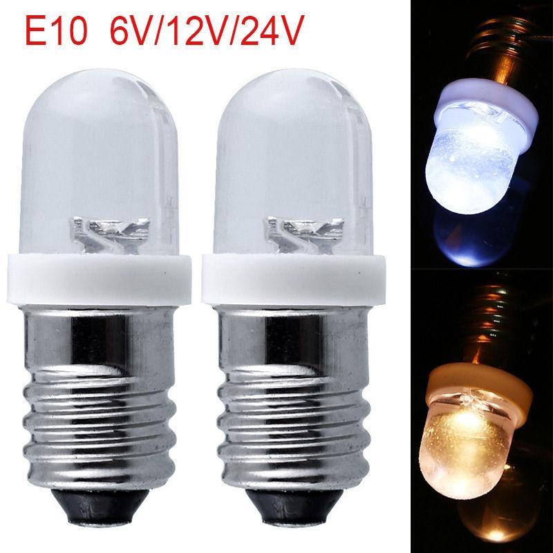5pcs E10 led Indicator Bulb 12v18v24v Warning Automobile instrument Signal lamp