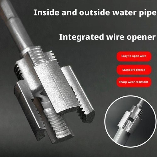 2pcs Integrated Internal & External Pipe Threading-Tool,PVC Pipe Threader Kit