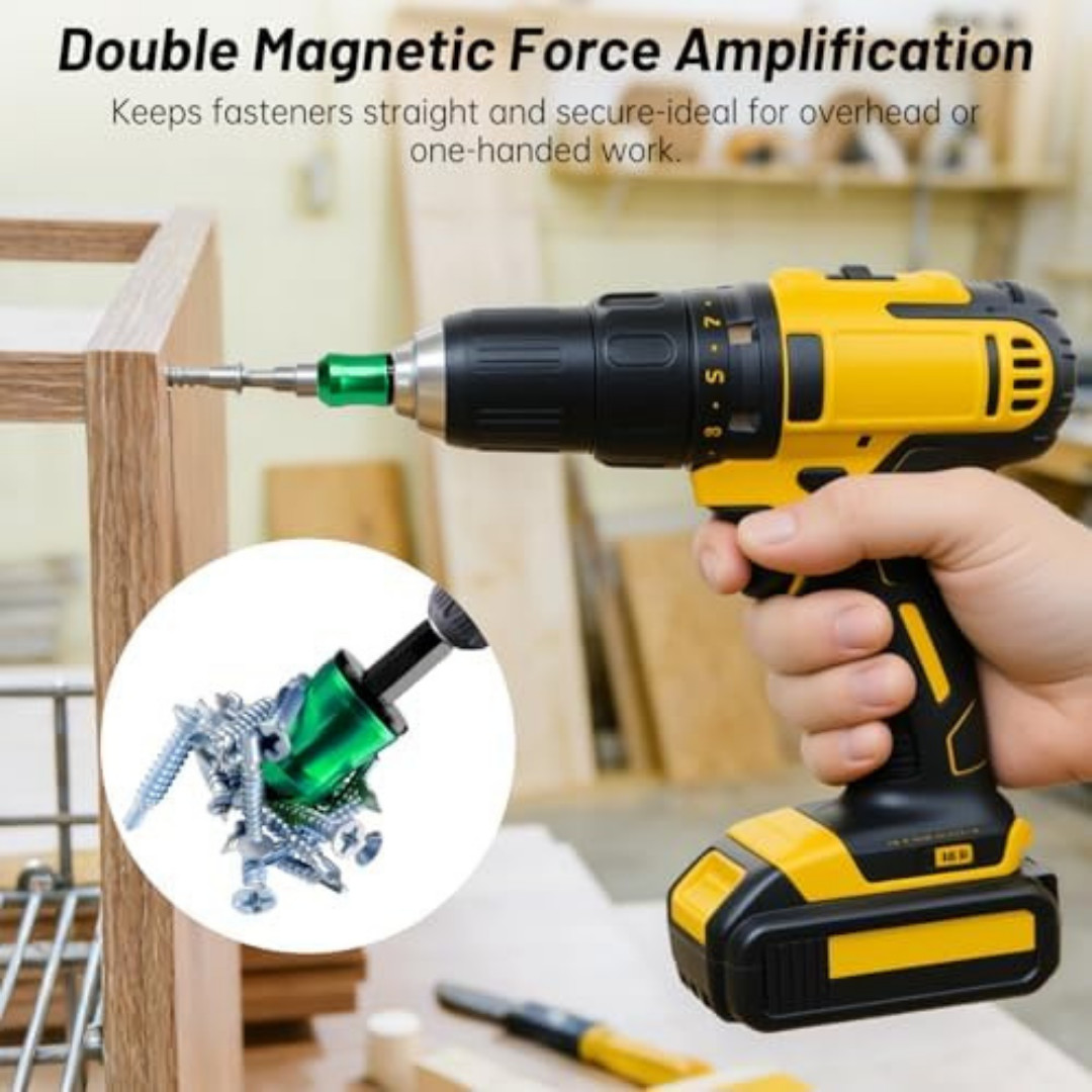3Pcs Magnetic Screwdriver Head Ring Set for Drills Power Bits – DIY Repair Tool