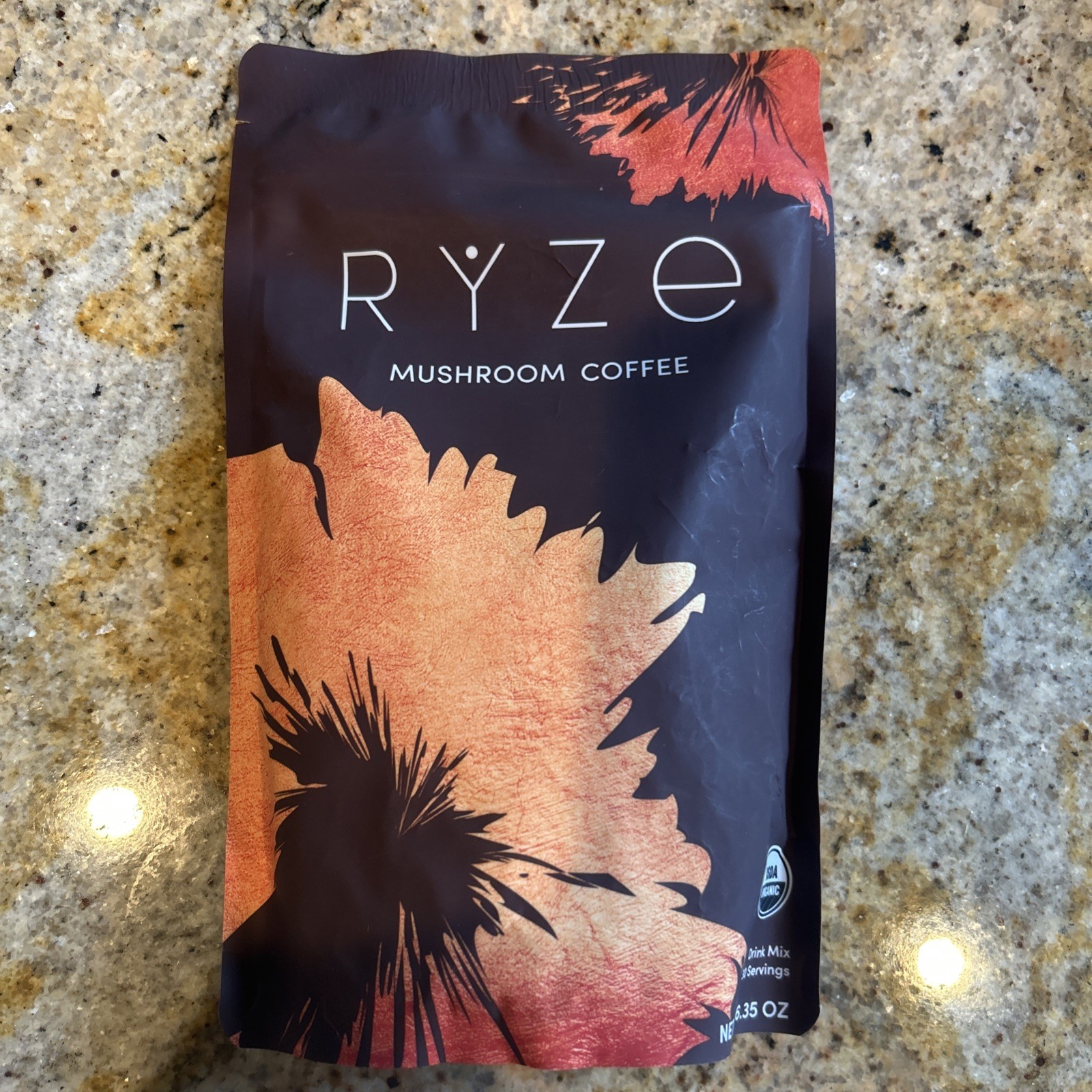 1Pack Organic Rýze Mushroom Coffee 30 Servings Instant Coffee Free Shipping New