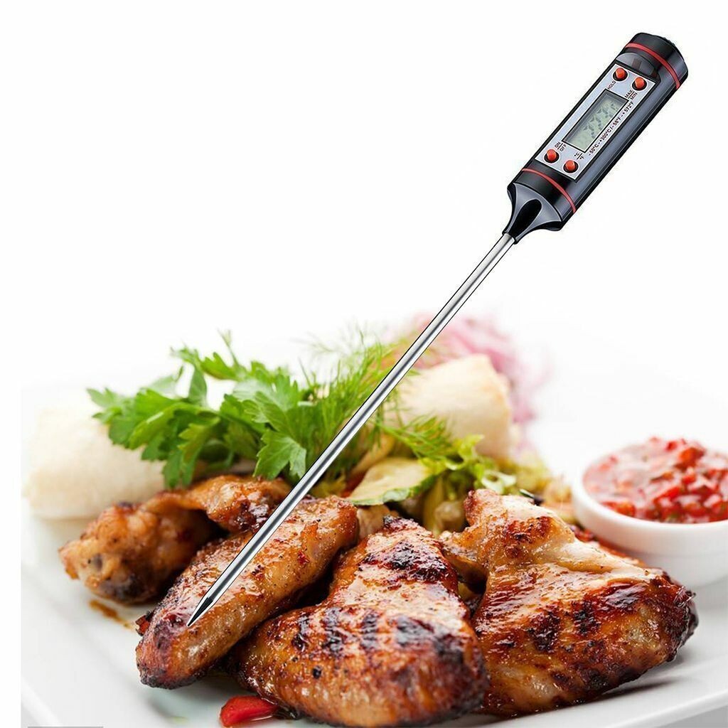 Instant Read Digital Meat Thermometer BBQ Grill Smoker For Kitchen Food Cooking