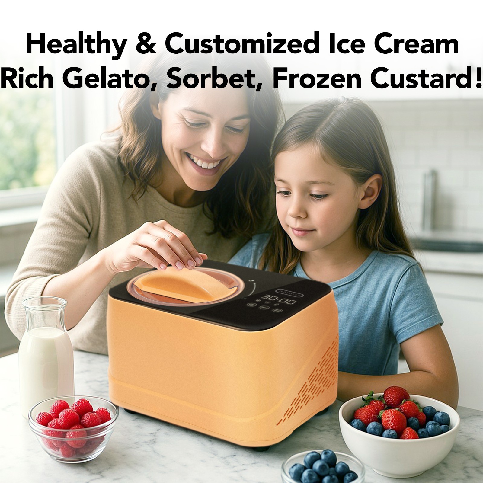 Whynter ICM-080-HP 0.8 Quart Compact Personal Automatic Ice Cream Maker