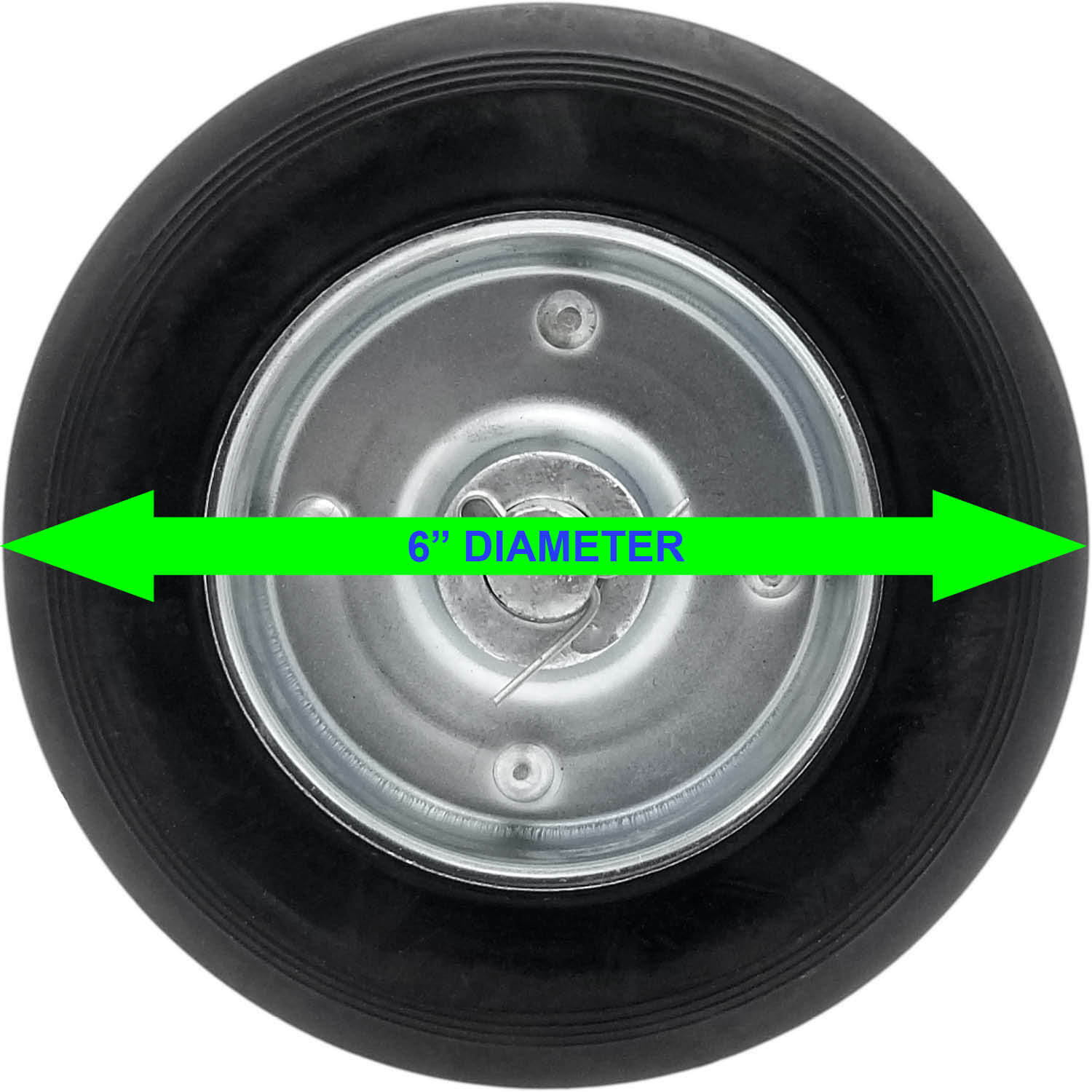 WIDE STANCE 6-INCH Rolling Residential Gate Wheel Carrier for Chain Link Fences