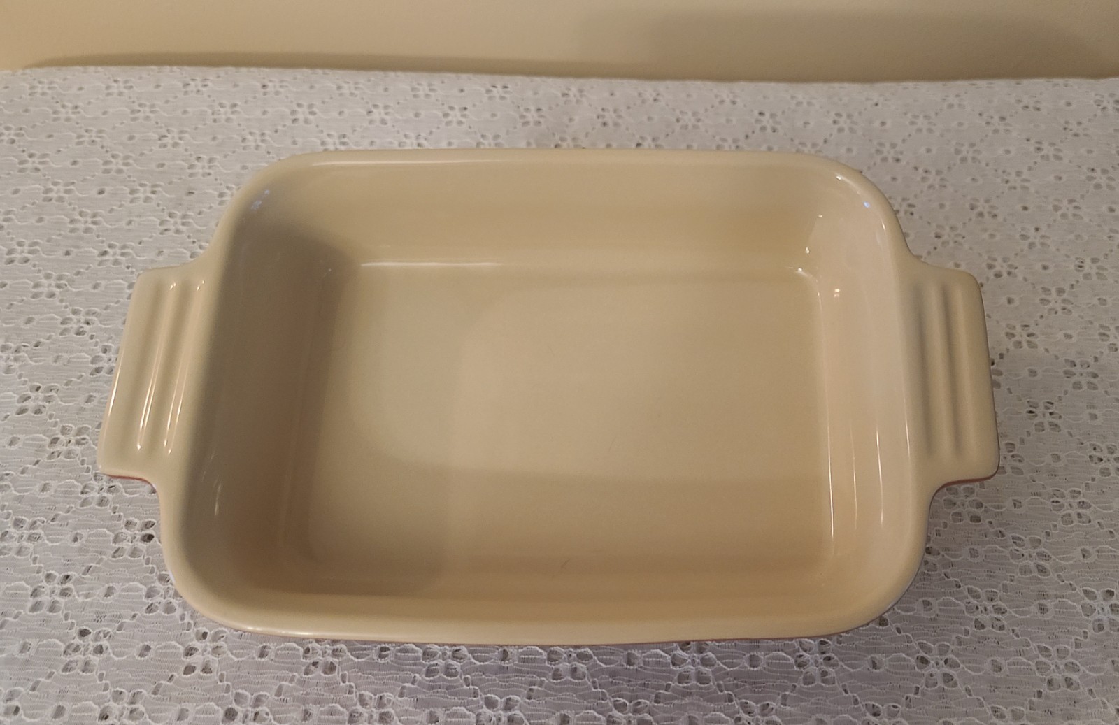Le Creuset Rectangular Baking Dish Casserole Red Stamped 07-28