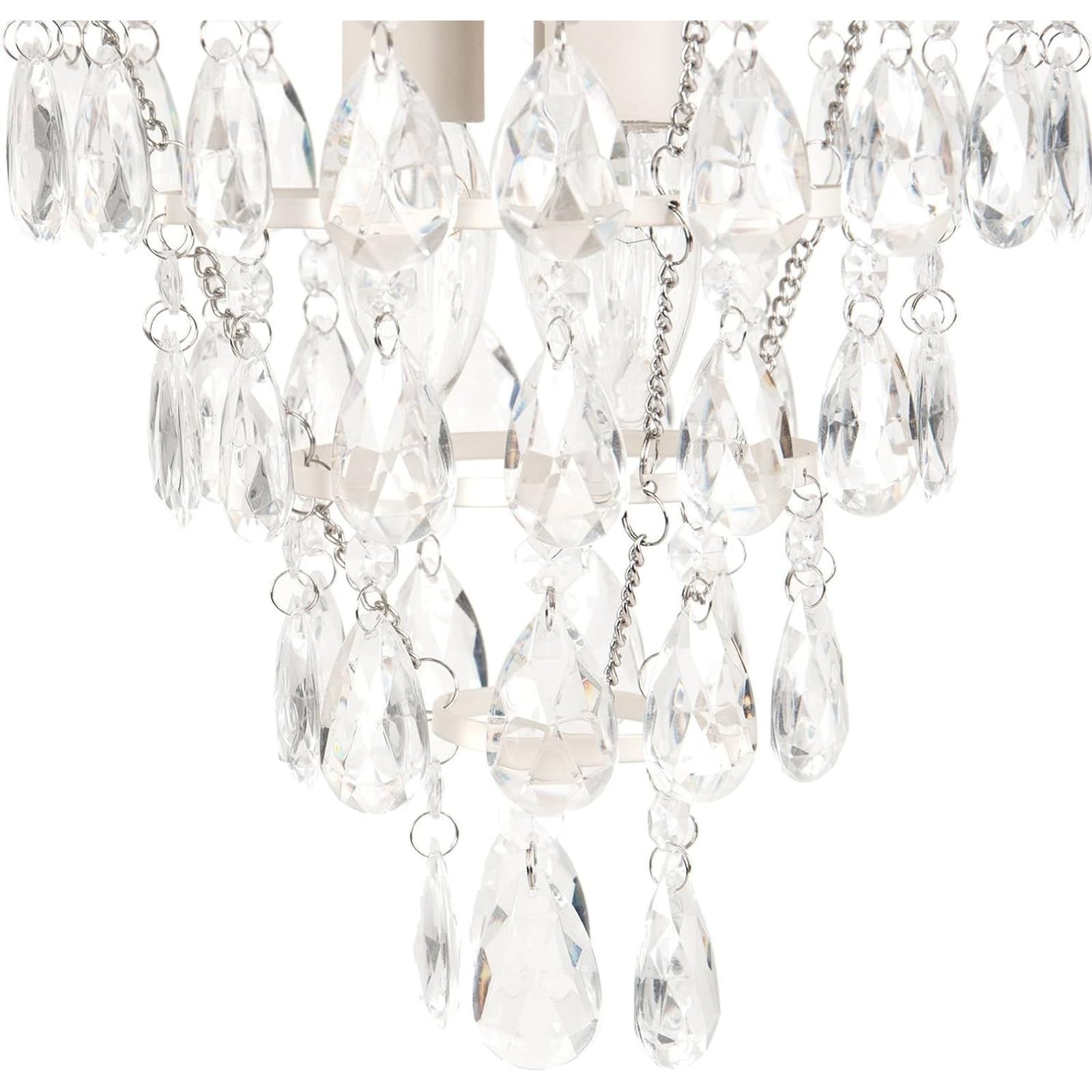 Tadpoles Pendant Chandelier – White Diamond 12x12x20 Hardwired E26 40W Max