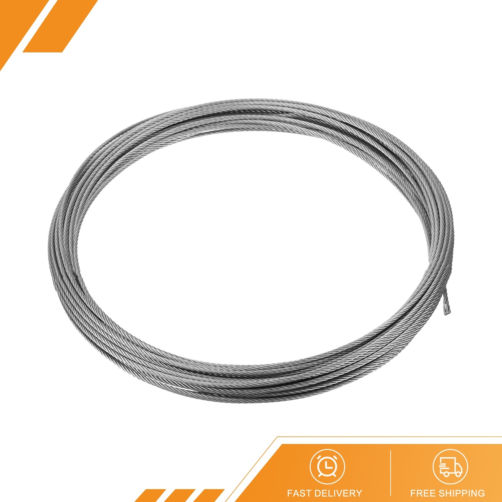 3/32″ 2.5mm 50ft 15M 304 Stainless Steel Cable Wire Rope 7 x 19 Strands