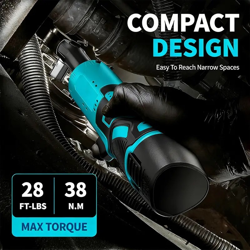 Cordless electric ratchet wrench set, brushless electric ratchet wrench, 12V