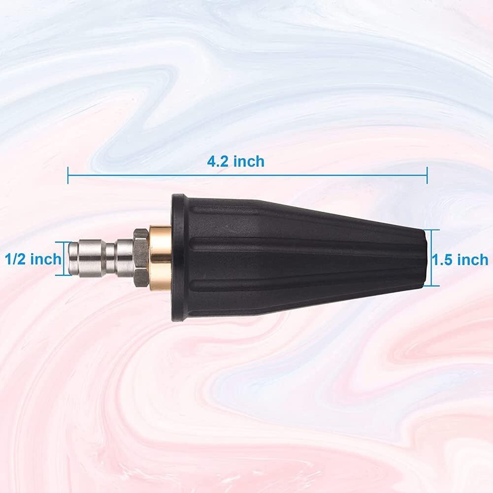 4.0GPM High Pressure Washer Rotating Turbo Nozzle Spray Tip 4000PSI 1/4″ Quick