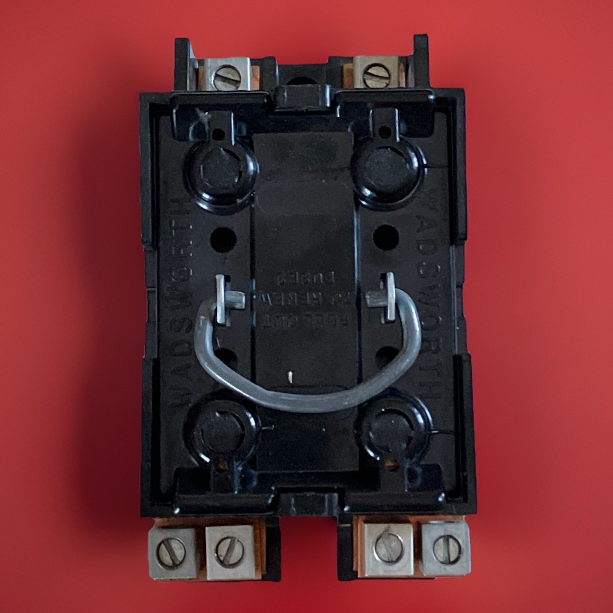 WADSWORTH “MAIN” 60A 250V Block and Fuse Holder Pullout Cat. No. 8038-57 New!!
