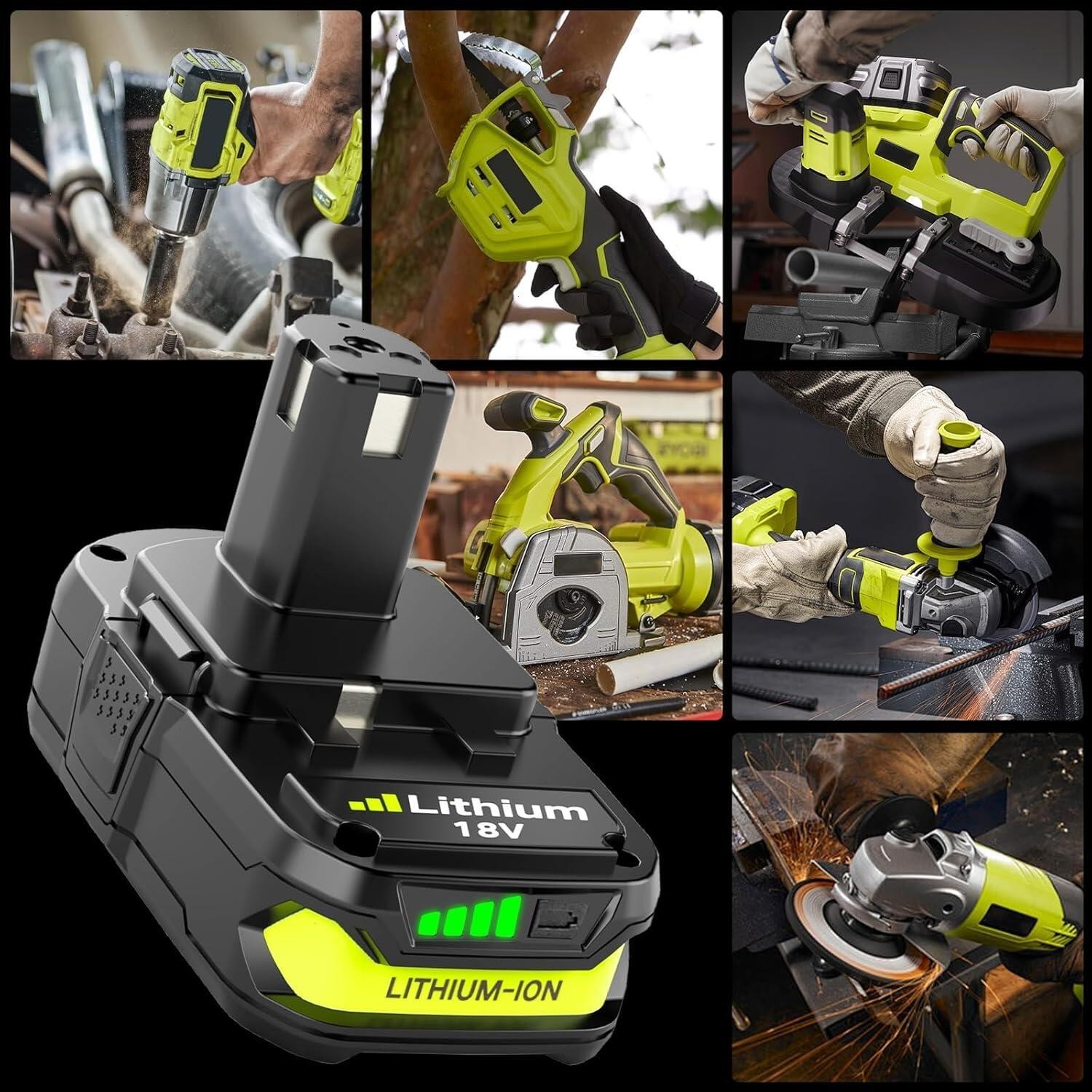 2PACK 3.6Ah For RYOBI 18V Lithium-Ion Battery One Plus Compact P190 P192 P108
