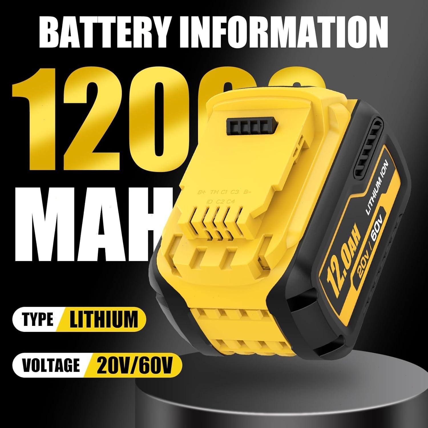 2/4Pack For DEWALT FLEXVOLT 20V/60V MAX 12.0Ah Lithium Battery DCB609-2 DCB612