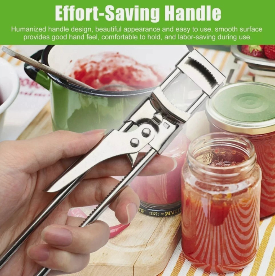 2PCS Adjustable Jar & Bottle Opener Set, Stainless Steel Lid Gripper +##–