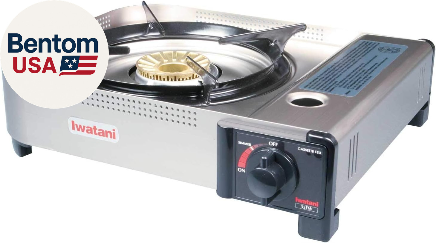 35FW Single-Burner Butane Portable Cooktop Indoor & Outdoor Cooking Stove Medium