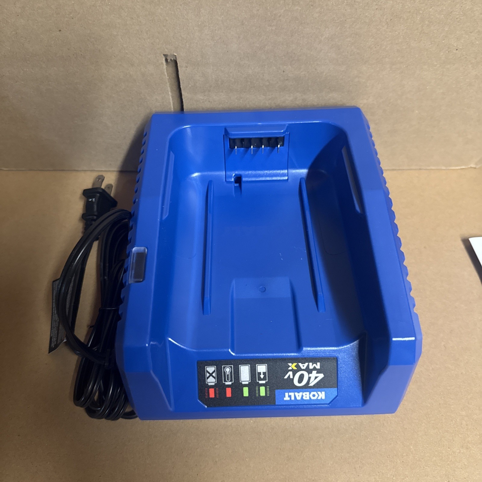 NEW Kobalt 40 Volt MAX Lithium-Ion Battery Charger KRC 840-03 *Charger Only