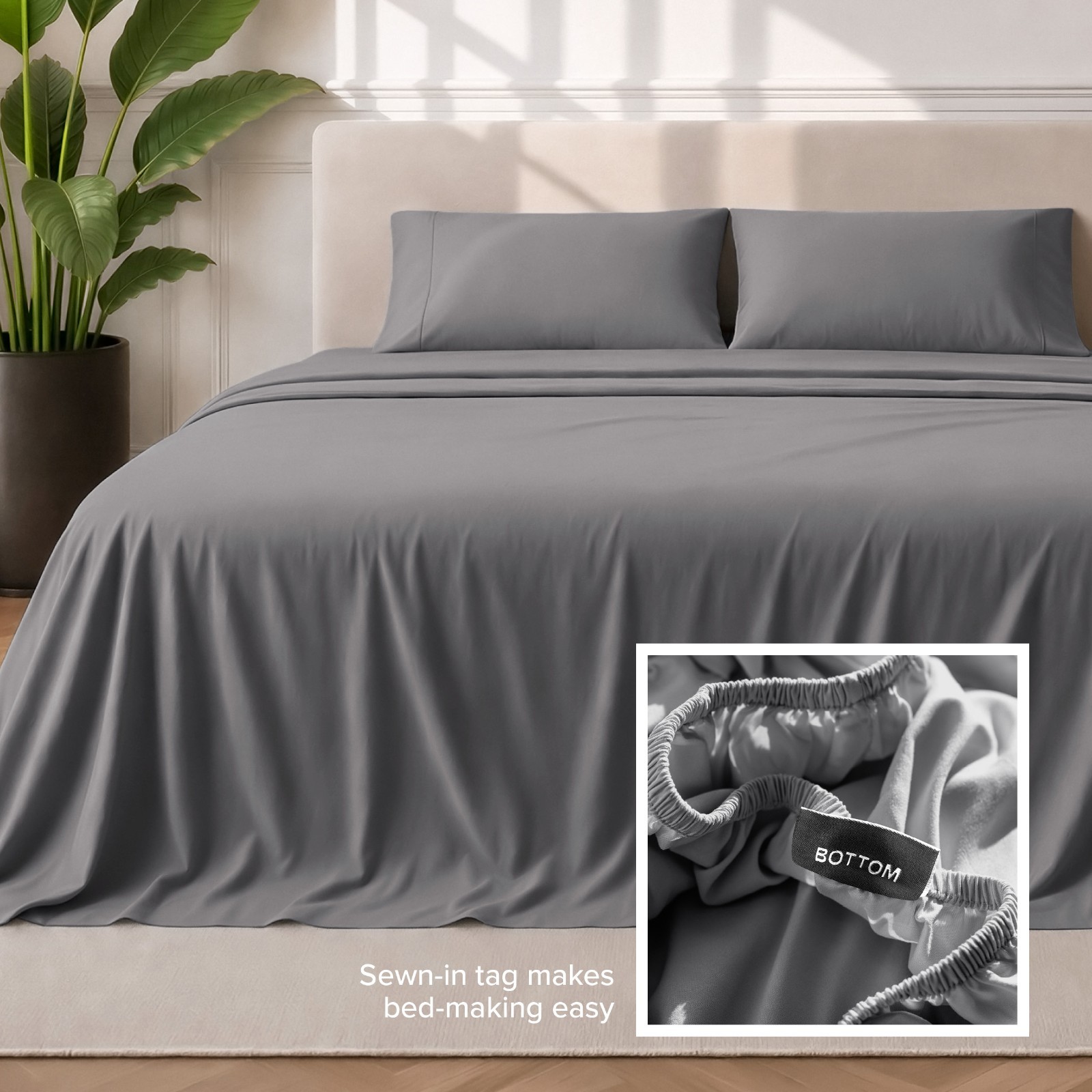 Bare Home Microfiber Sheet Sets – Premium 1800 Collection – Deep Pockets