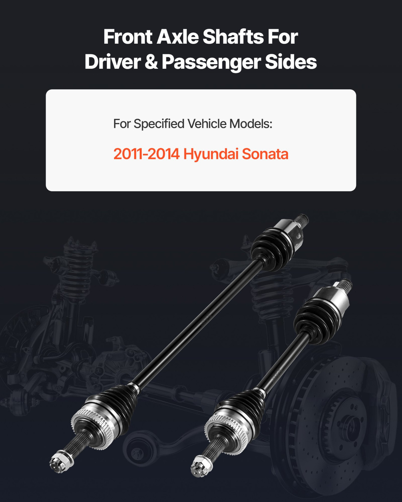 VEVOR CV Axle Shaft Assembly, 2 Pieces Front Left & Right (Driver and Passenger