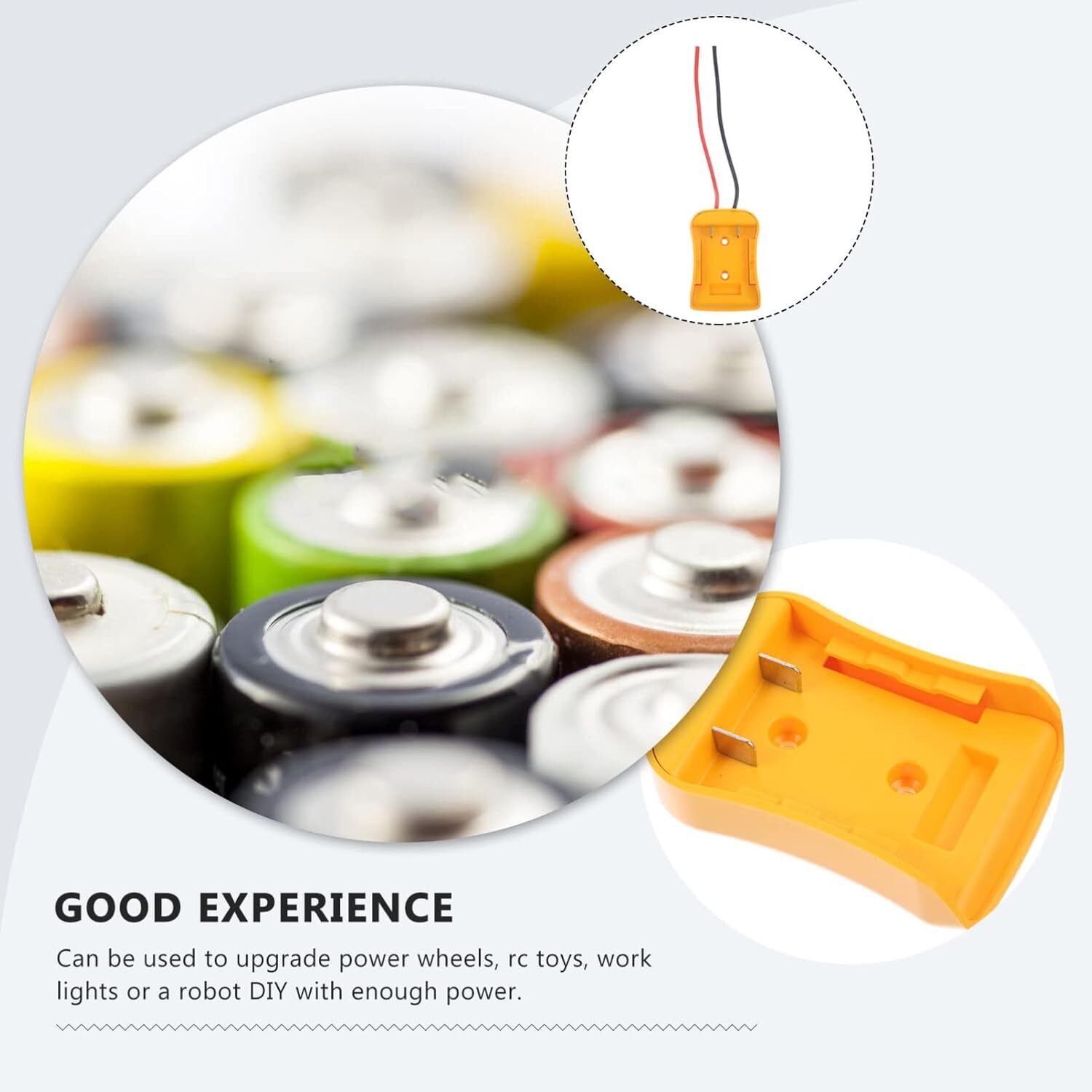 Power Connector DIY Battery Adapter Holder Dock For DeWalt 18V/20V Max Battery