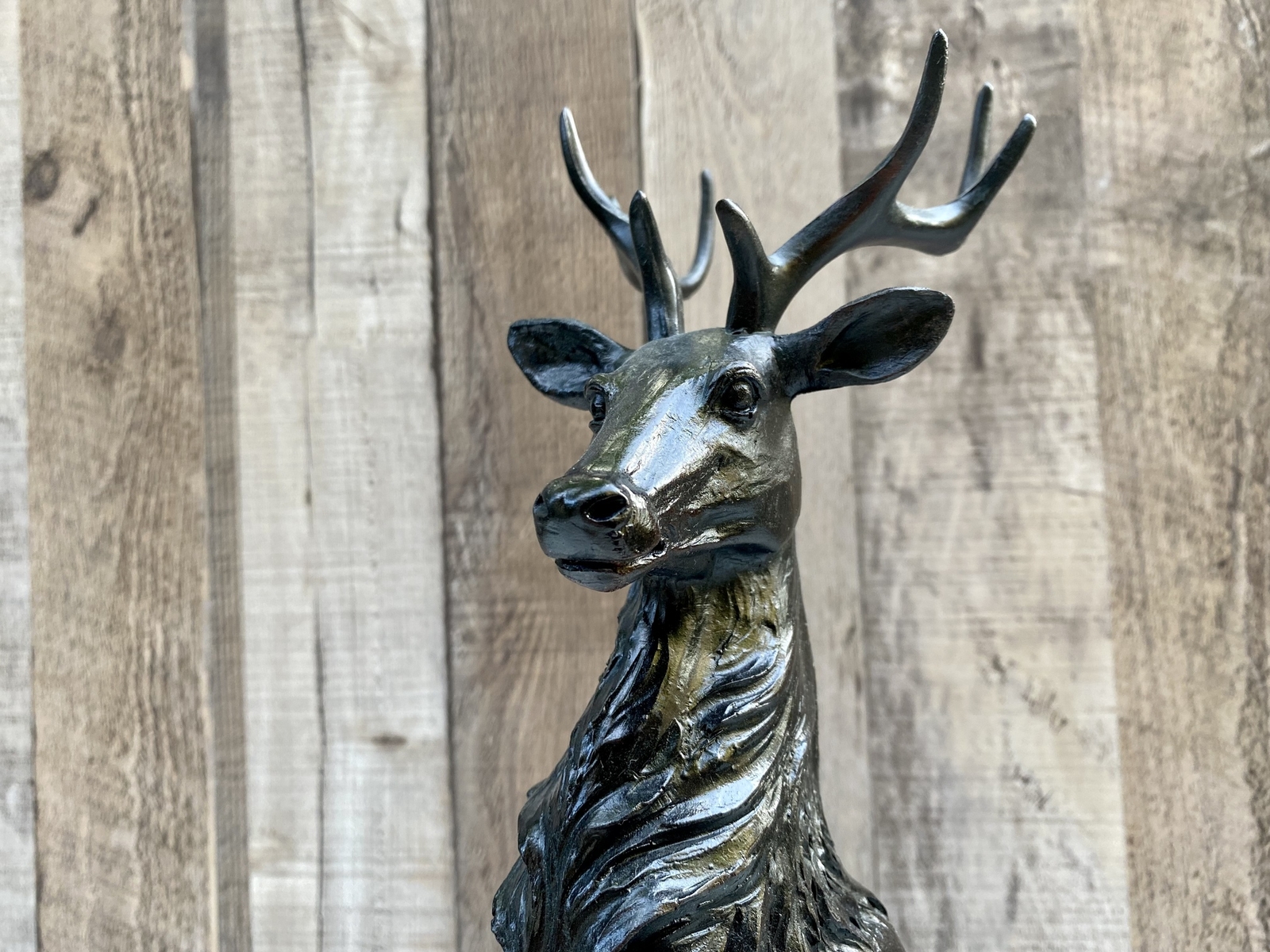Stag Deer Reindeer Antlers Figurine Decorative Ornament Sculpture Large 41cm