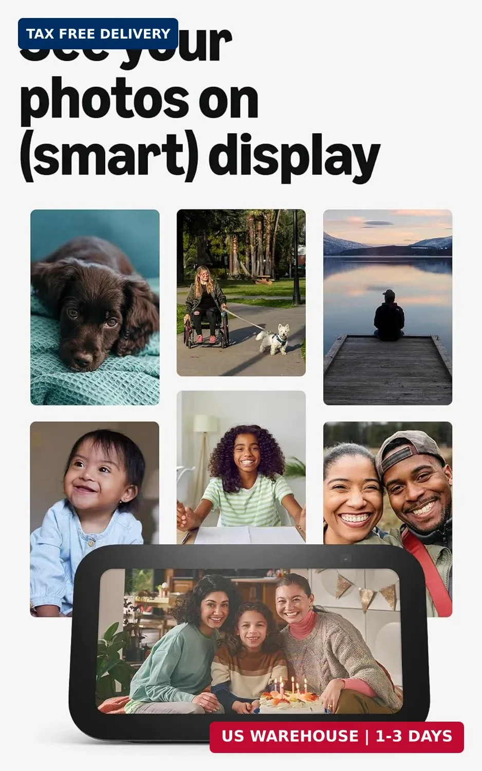 Amazon Echo Show 5 (newest model), Smart display, Designed for Alexa+, 2x the ba