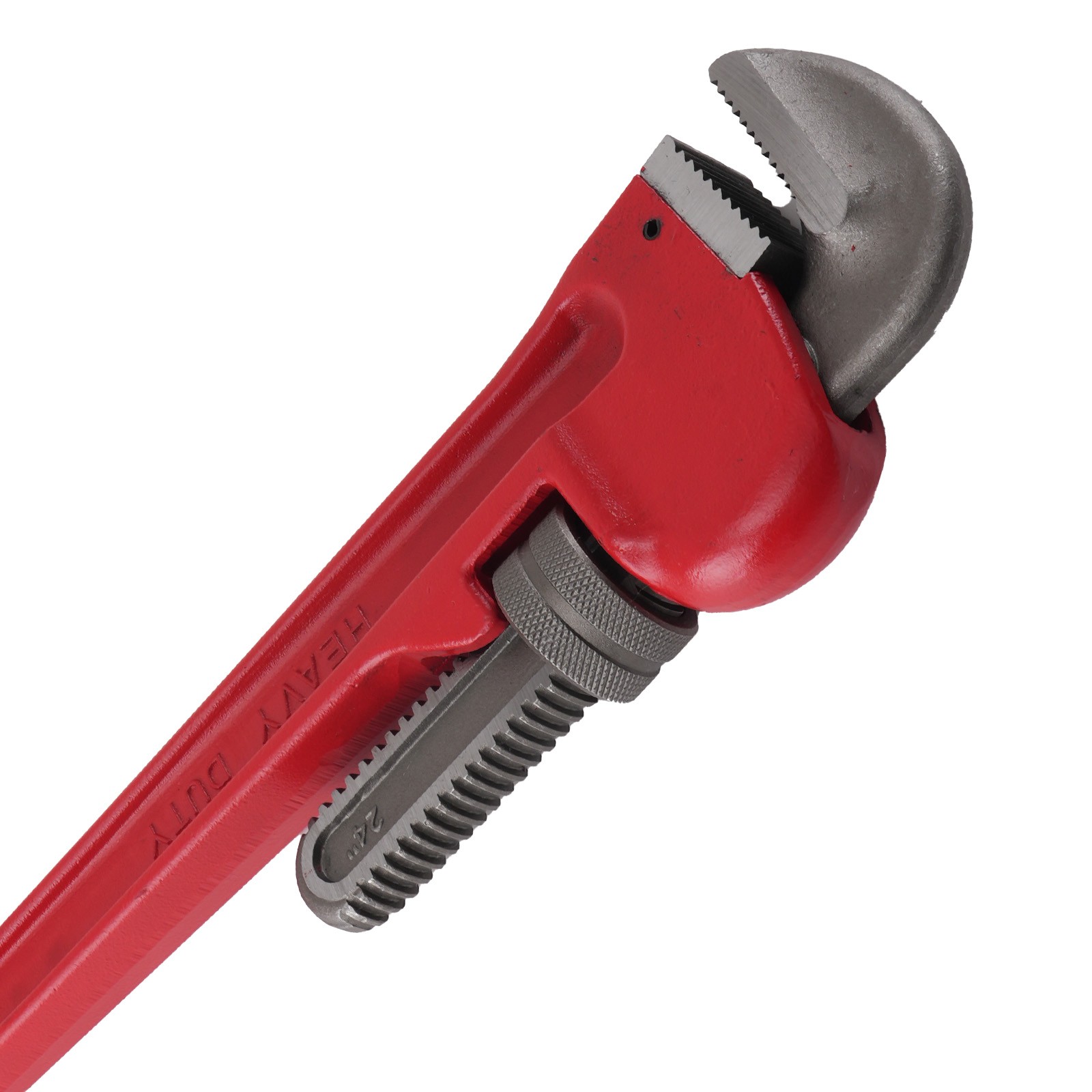 24in Adjustable Heavy Duty Pipe Wrench 85mm Jaw CRV Construction Tool