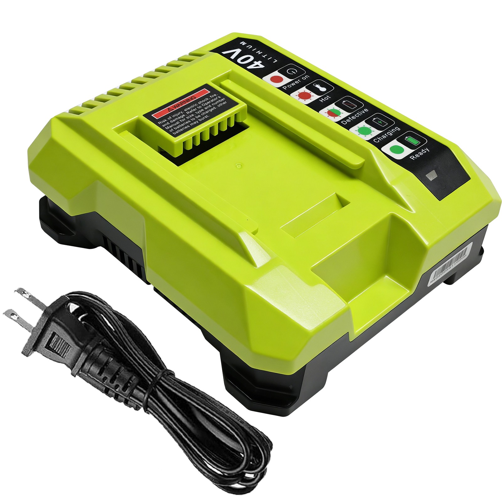 OP401 Fast Charger For Ryobi 40V OP408VNM Lithium Battery OP406VNM OP40602 LED