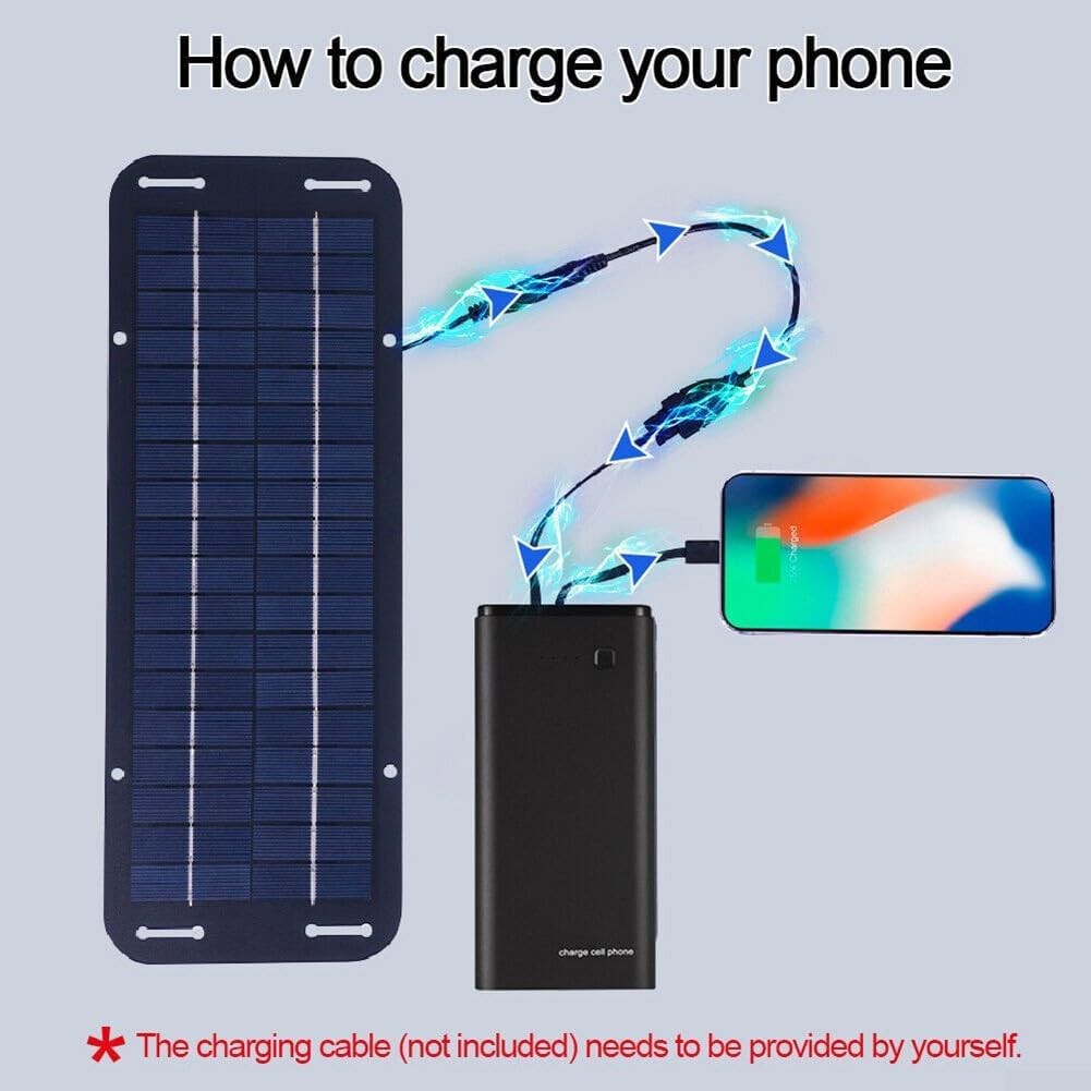 30W Solar Panel 12V Trickle Charger Battery Kit Maintainer Boat Car RV US