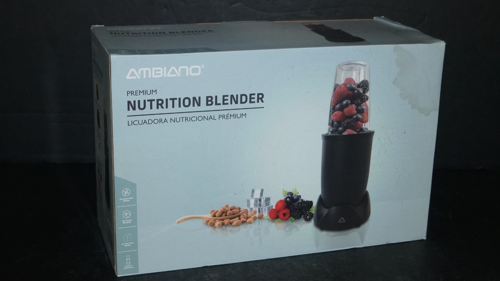PREMIUM NUTRITION BLENDER 1000 Watts 7 pc Set SM-GS158 by AMBIANO – NEW IN BOX