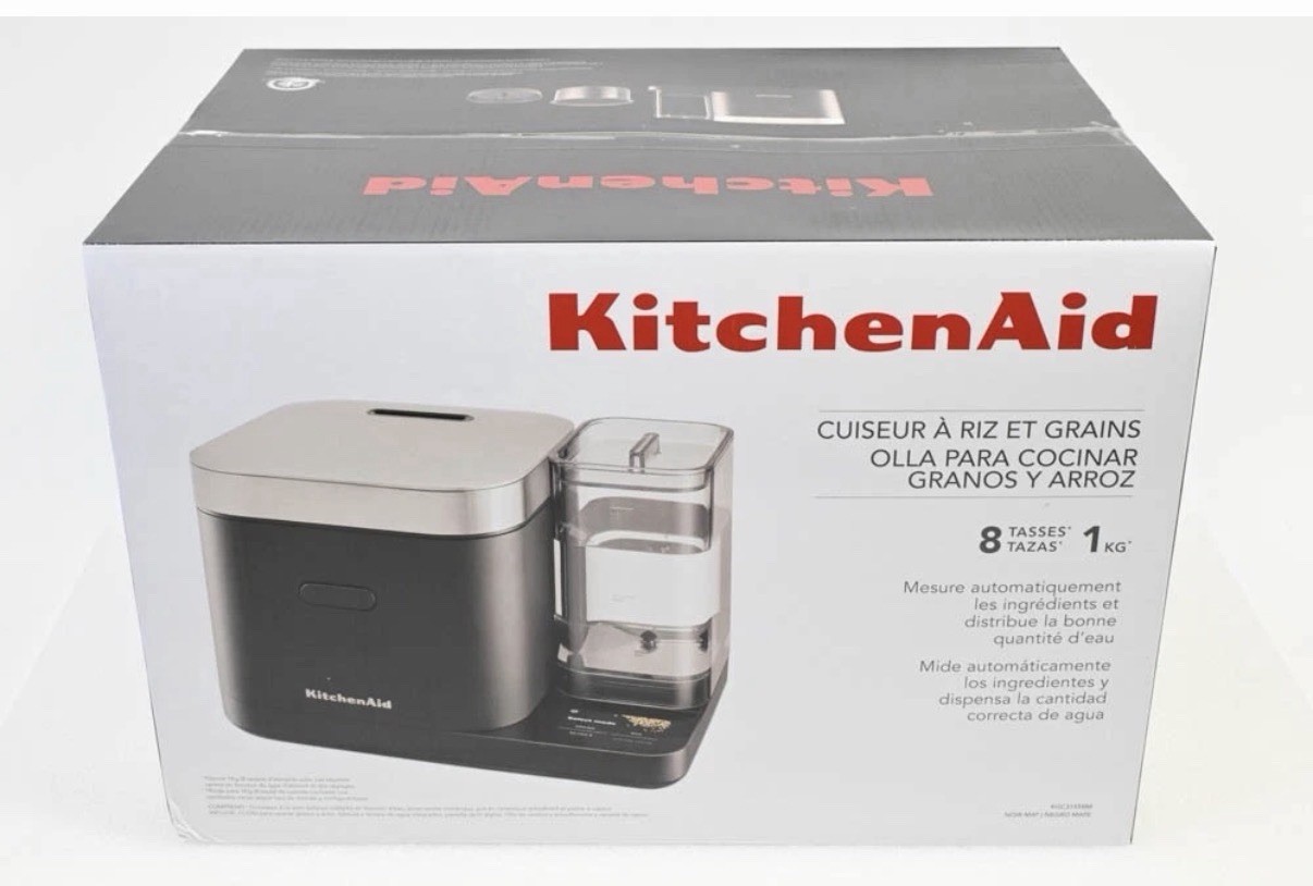KitchenAid Grain & Rice Cooker Black Matte KGC3155BM New Sealed In Box Free Ship