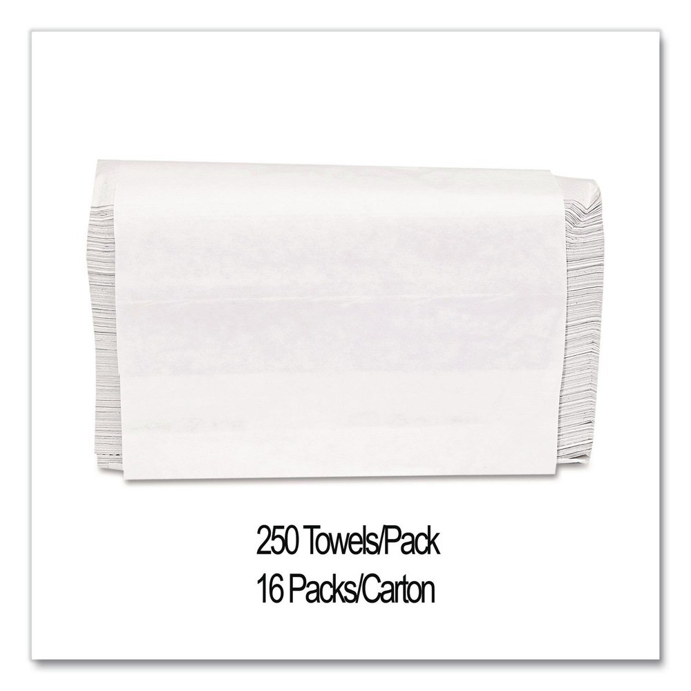 GEN 9 in. x 9-9/20 in. Multifold Folded Paper Towels – White (4000/Carton)
