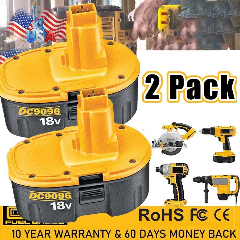 2X 7.0AH 18V for Dewalt 18V Battery DC9096-2 DC9096 DC9098 DC9099 DC9181 DC9180