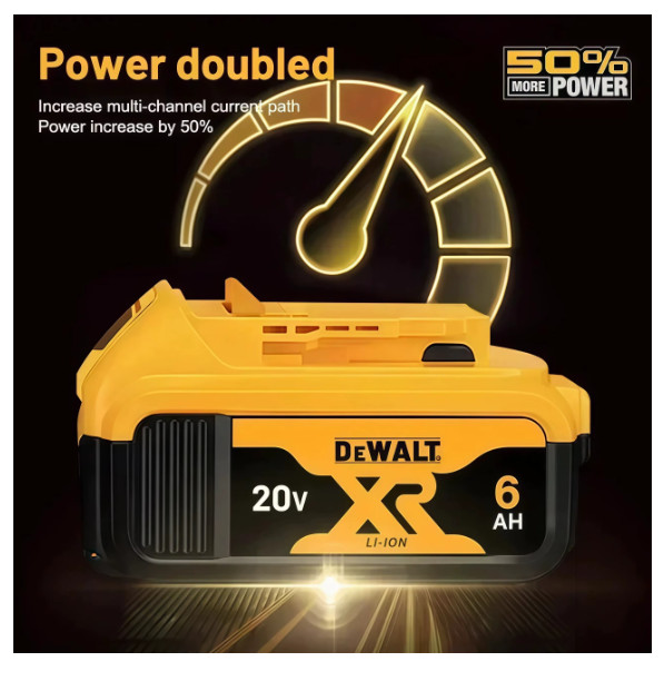 DeWalt DCB206 20V Max XR 6.0Ah Lithium Ion Batteries Li-ion new 2pc